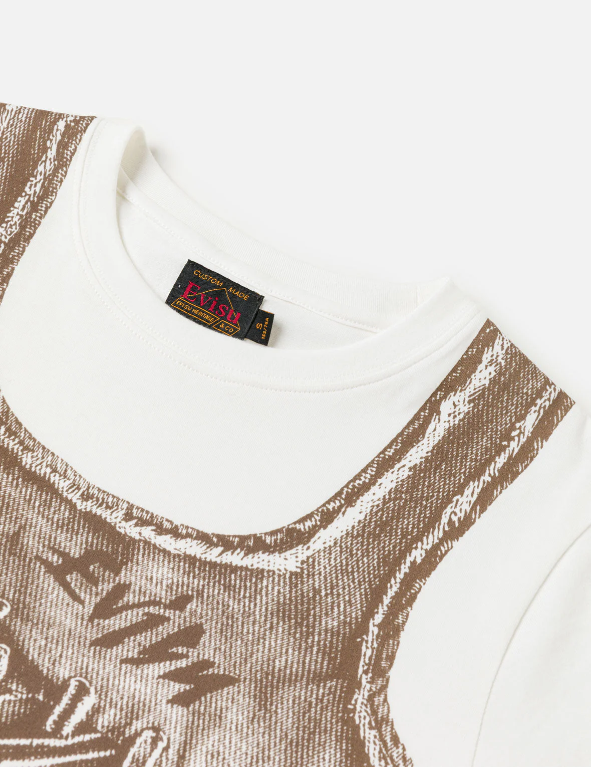 Fake Denim Lace-up Vest Print T-shirt - Image 8
