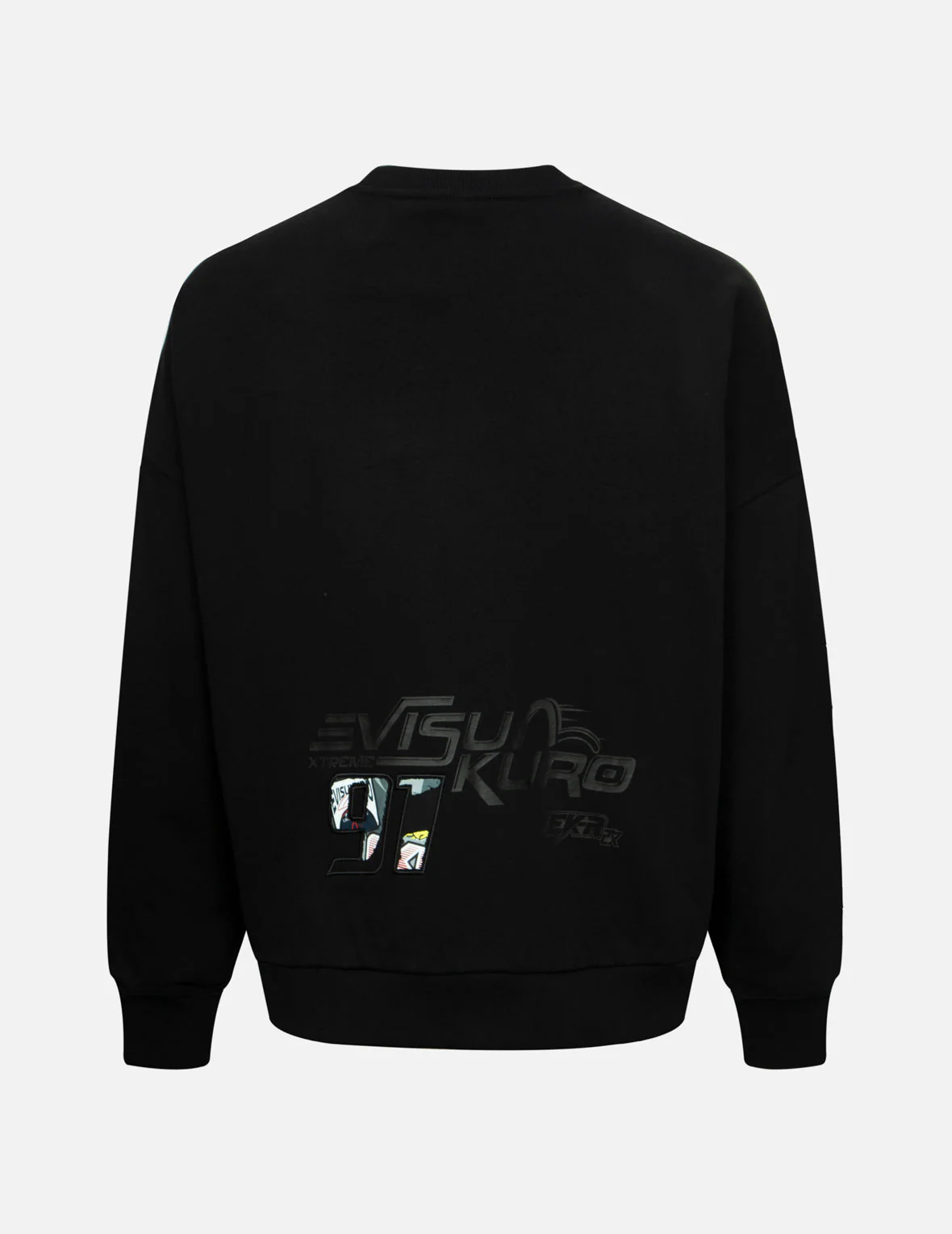 Faux Torn Pattern Oversized Sweatshirts - Image 2