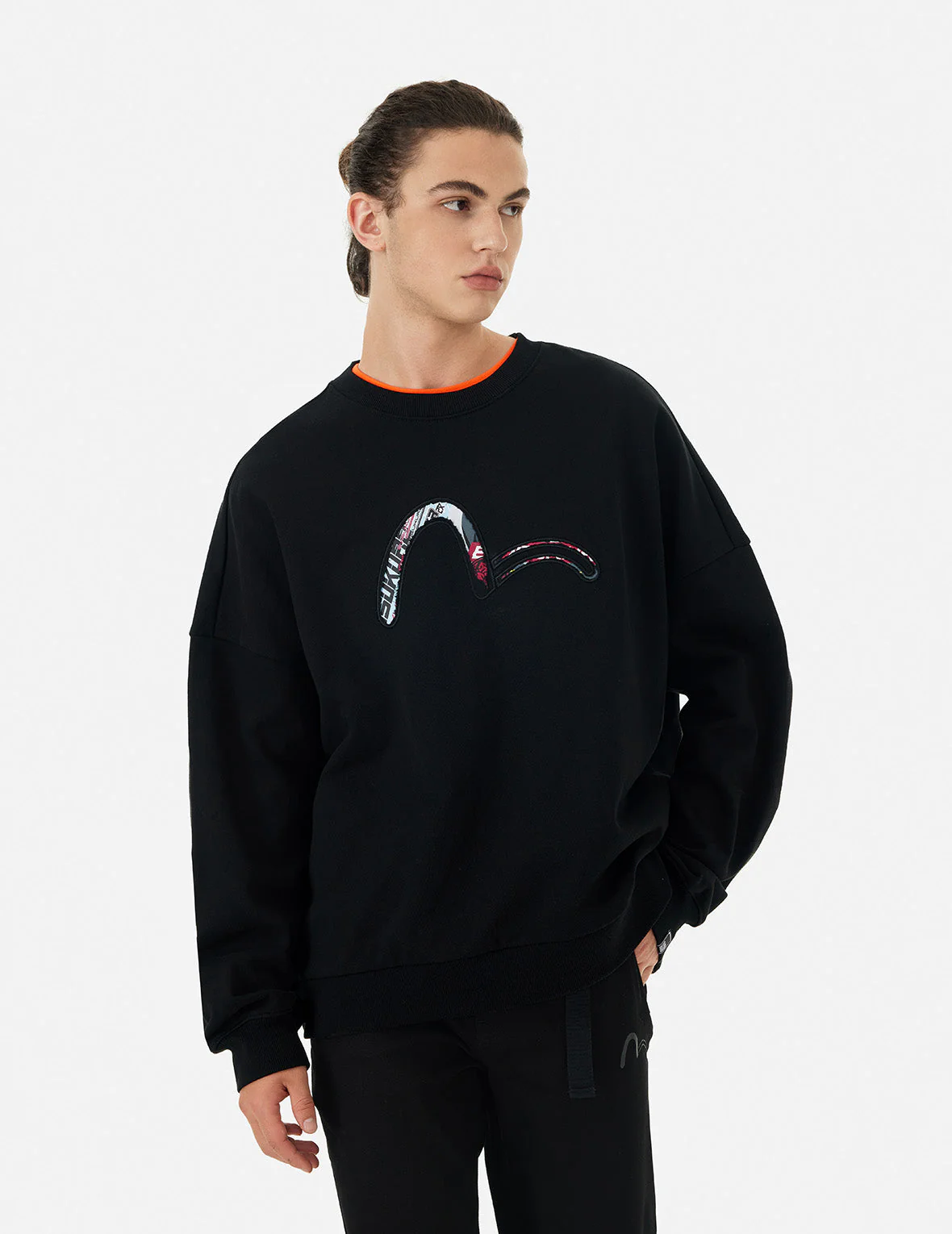 Faux Torn Pattern Oversized Sweatshirts - Image 5