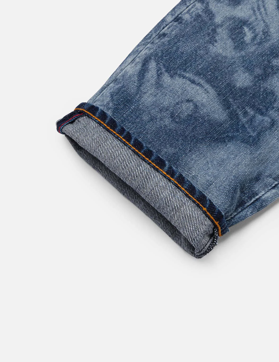 Fisherman Godhead Laser Print Cropped Jeans #2027 - Image 11