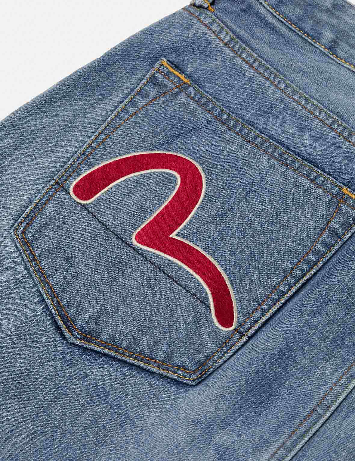 Fisherman Godhead Laser Print Cropped Jeans #2027 - Image 5