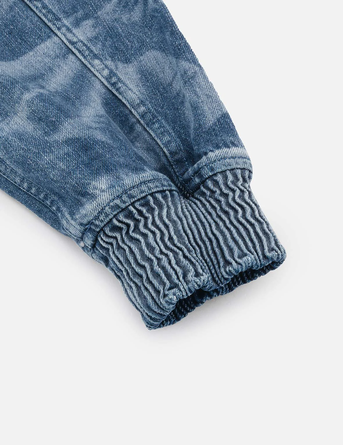 Fisherman Godhead Laser Print Loose Fit Hooded Denim Jacket - Image 13