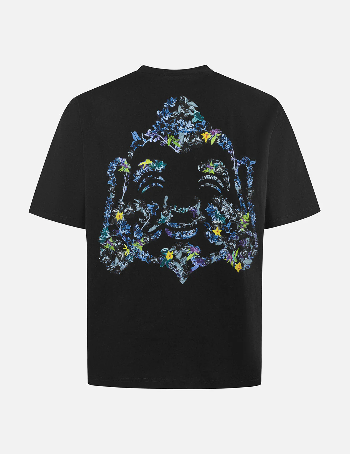 Floral Godhead Print Loose Fit T-shirt - Image 2
