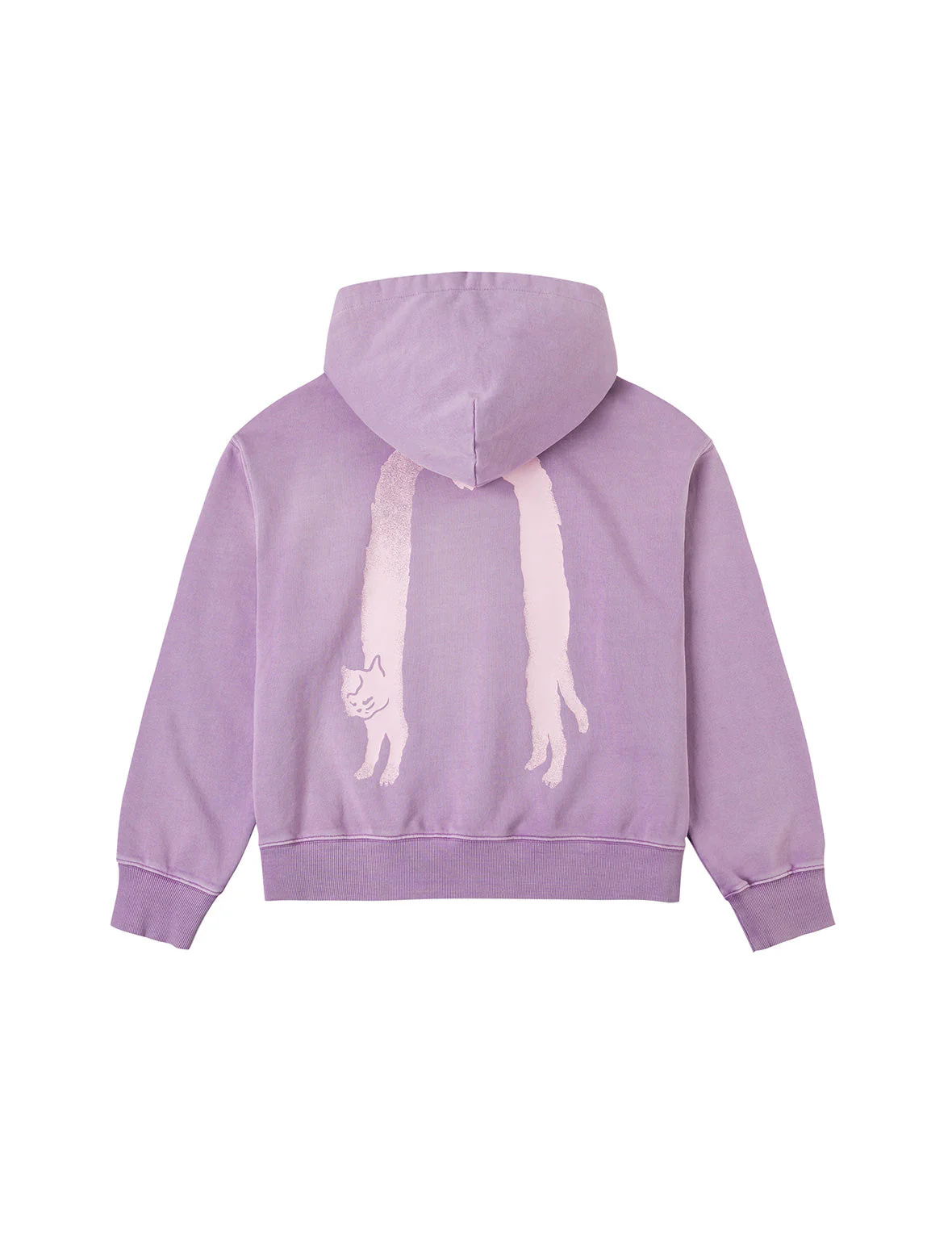 Fuzzy Cat Daicock Print Cropped Hoodie - Image 24