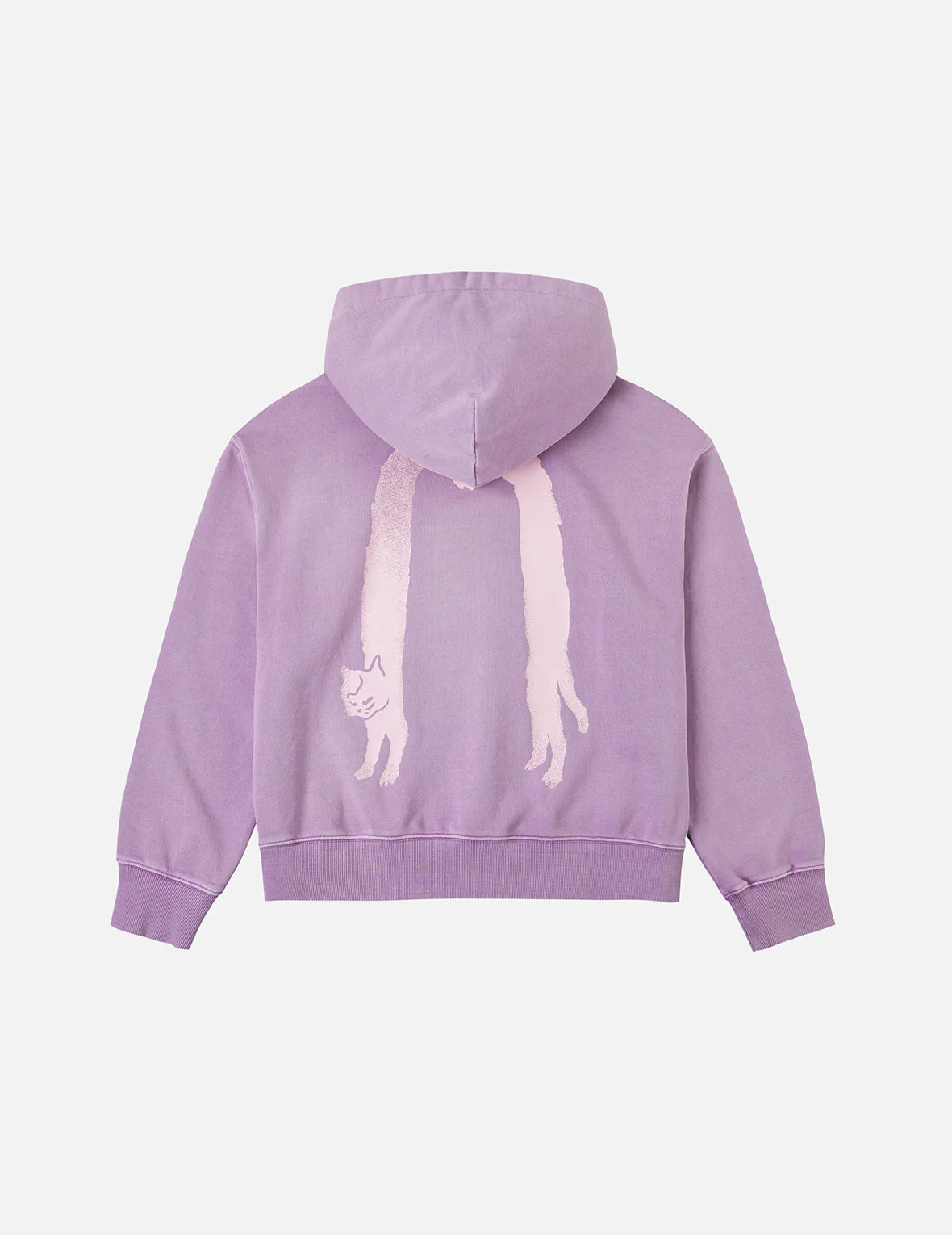 Fuzzy Cat Daicock Print Cropped Hoodie - Image 6