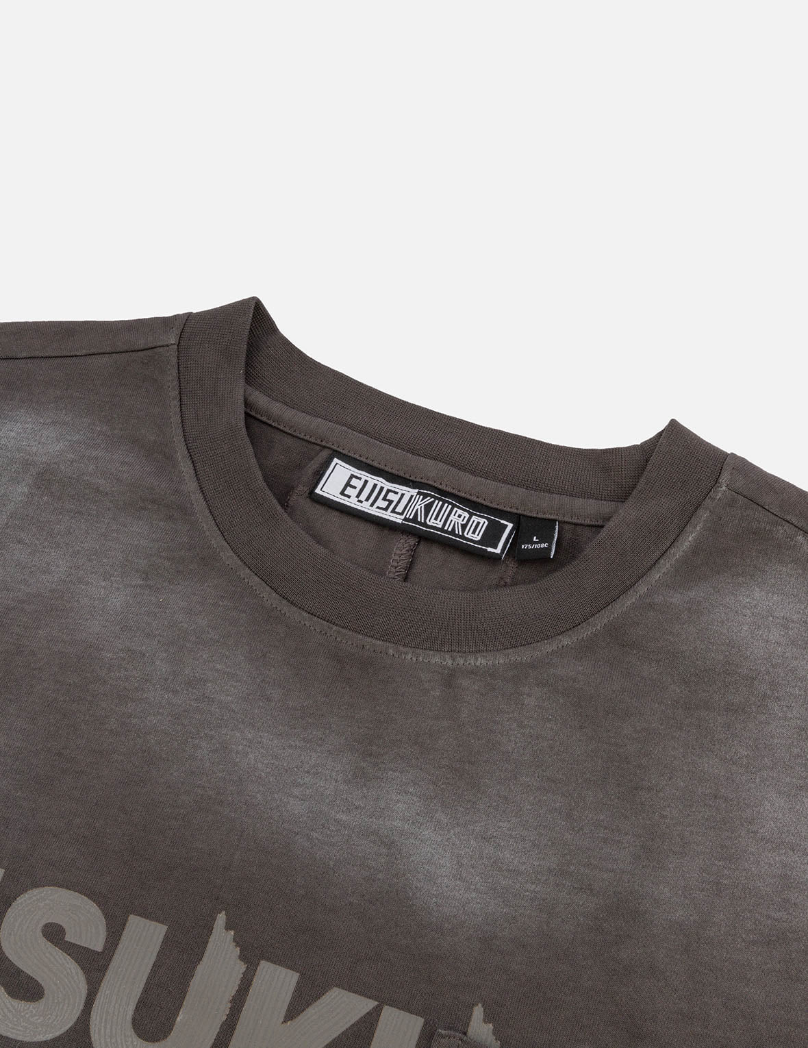 Garment Dyed Calligraphy Logo Print Oversized T-shirt - Image 13