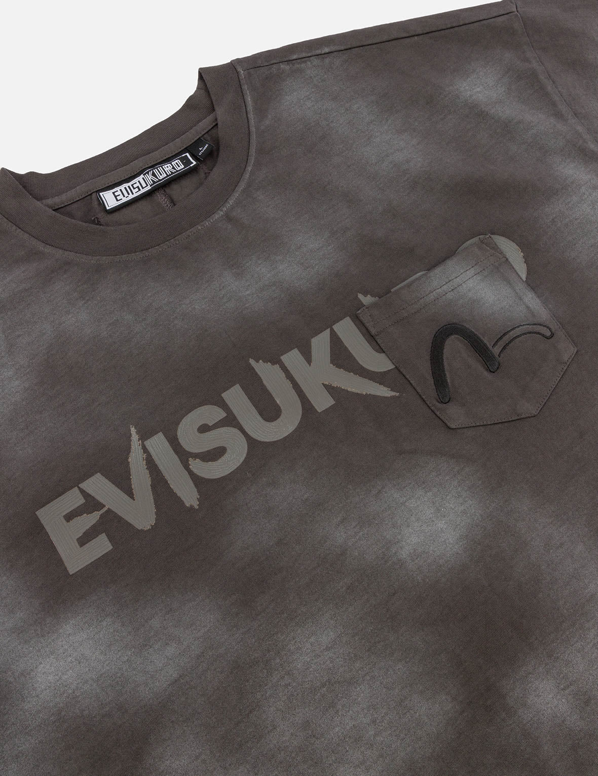 Garment Dyed Calligraphy Logo Print Oversized T-shirt - Image 15