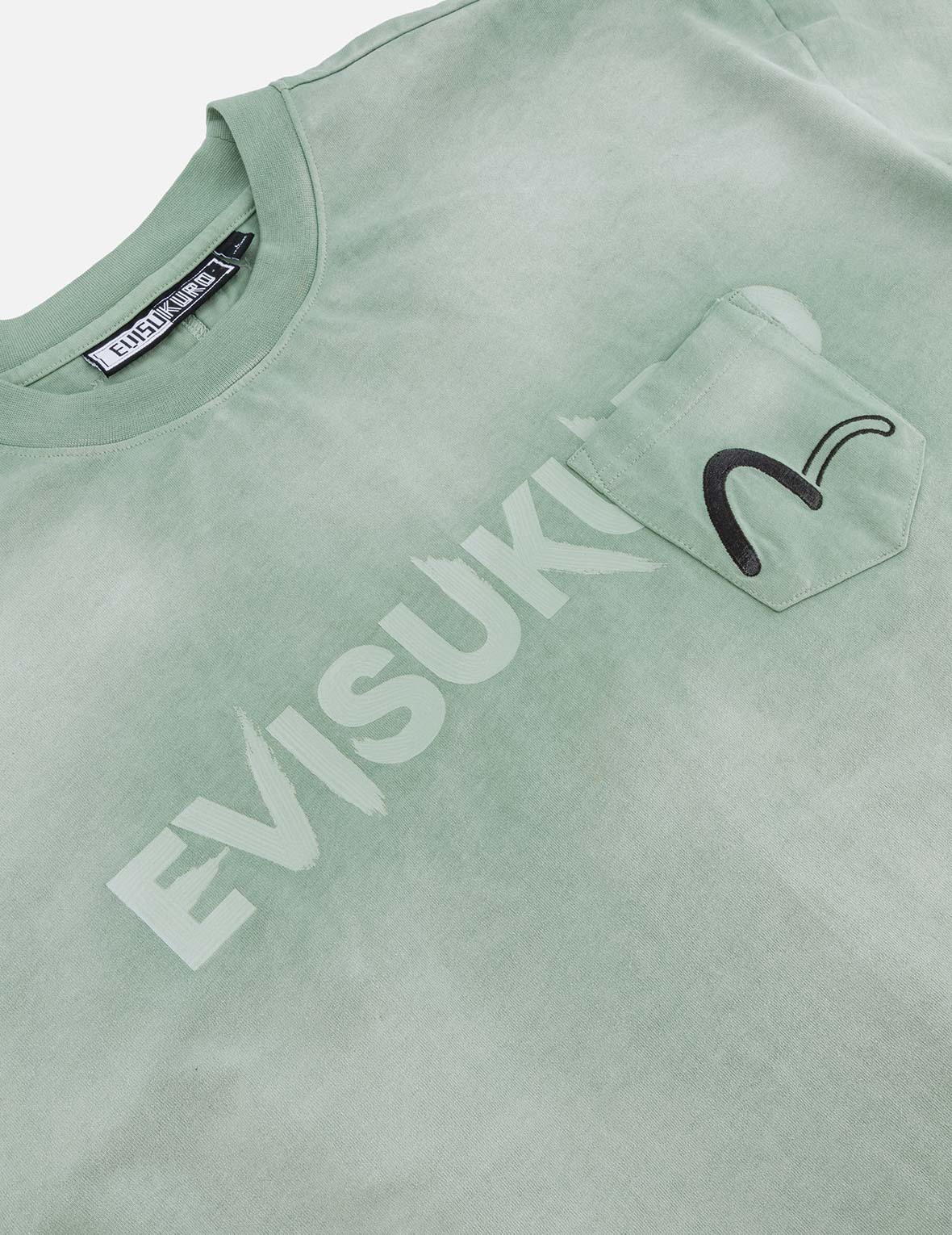 Garment Dyed Calligraphy Logo Print Oversized T-shirt - Image 16