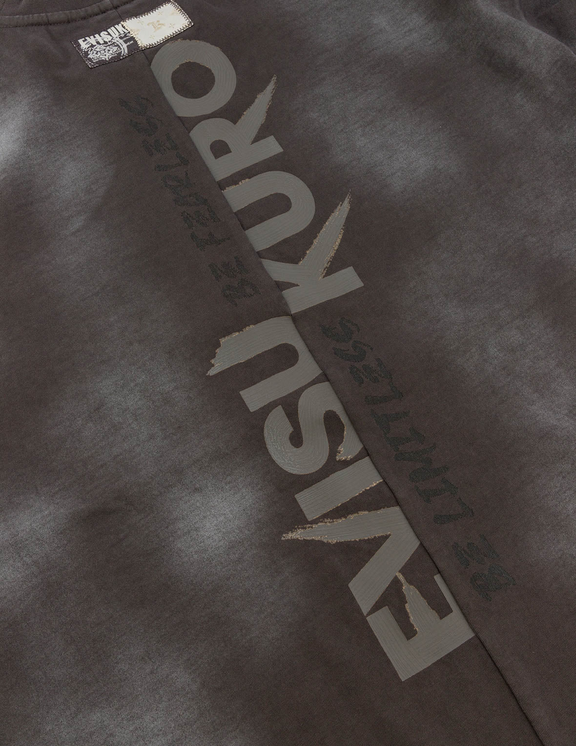 Garment Dyed Calligraphy Logo Print Oversized T-shirt - Image 17