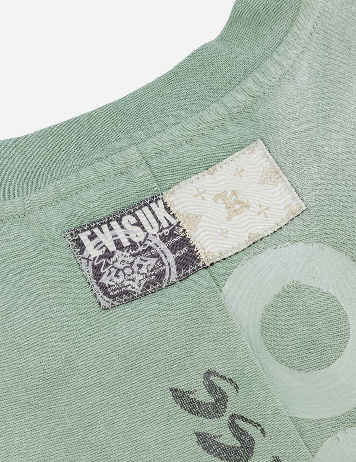 Garment Dyed Calligraphy Logo Print Oversized T-shirt - Image 18