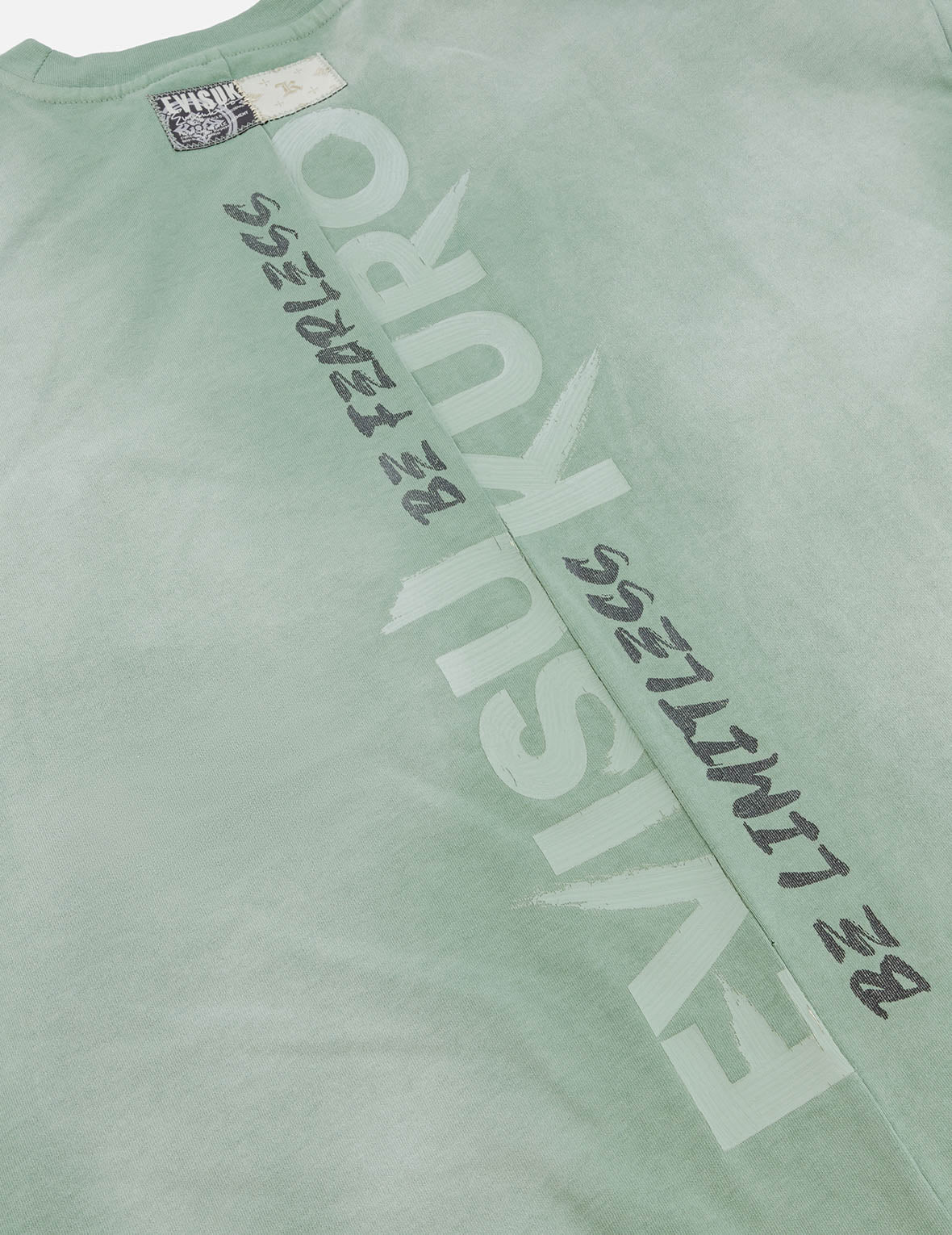 Garment Dyed Calligraphy Logo Print Oversized T-shirt - Image 27
