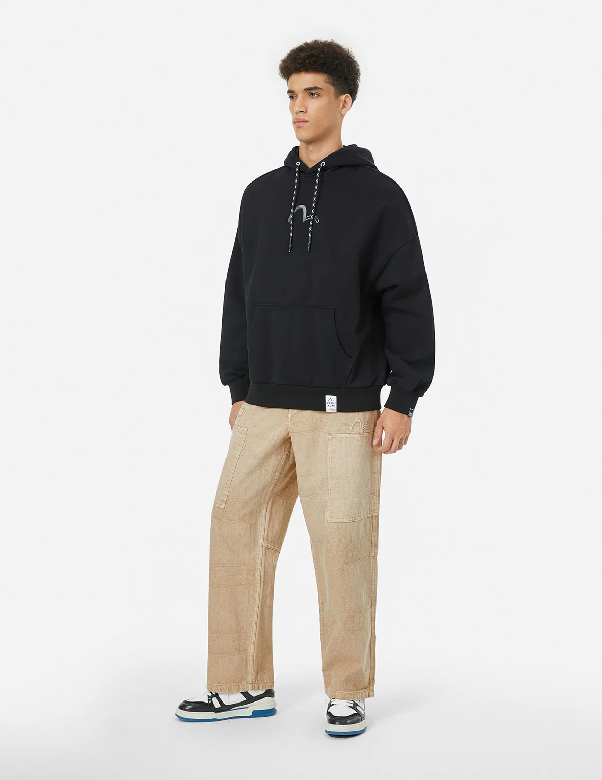 Garment Dyed Paisley Jacquard and Multi-Pocket Relax Fit Pants - Image 8