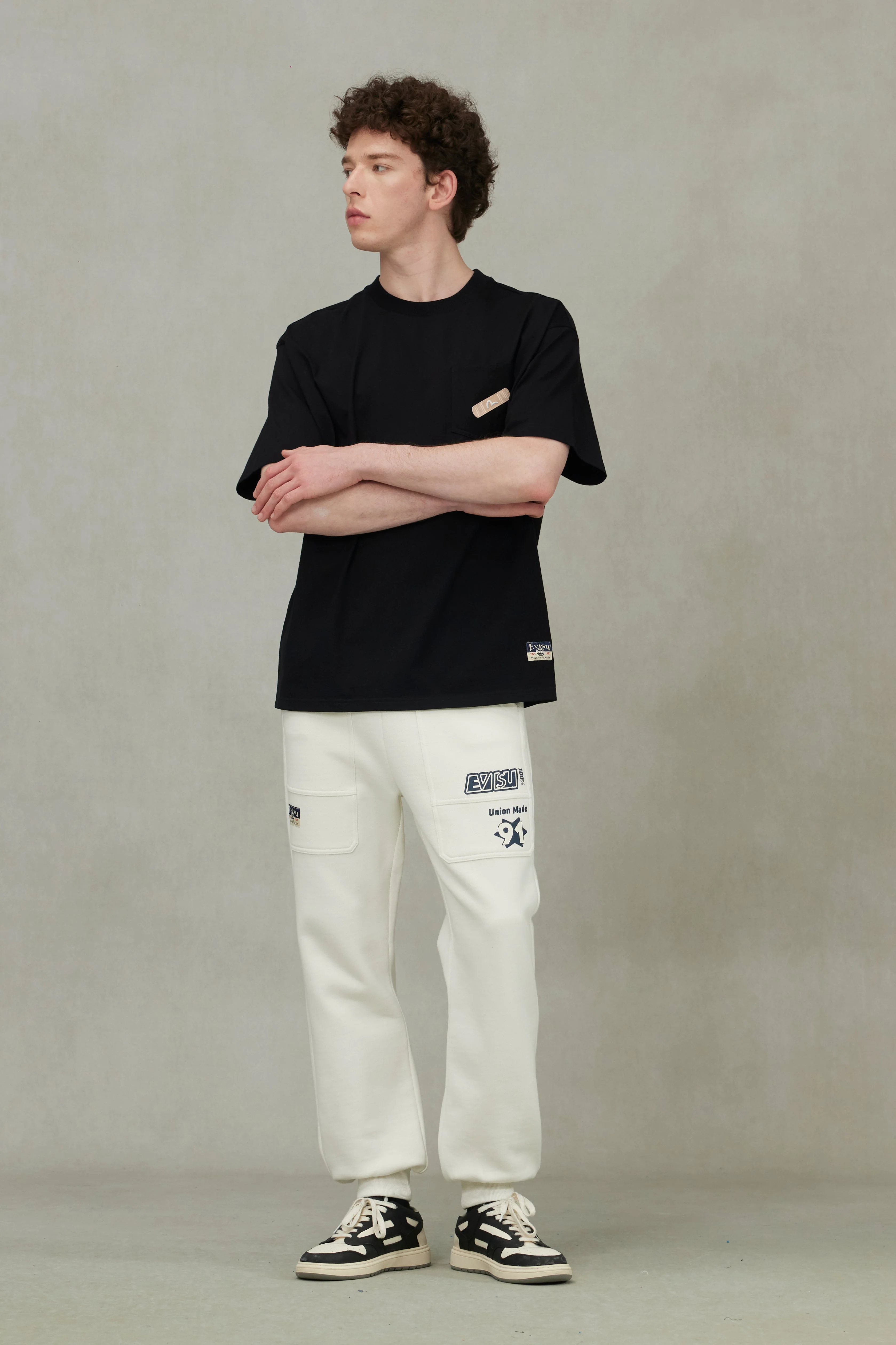 Godhead and Daruma Print Loose Fit T-Shirt - Image 3