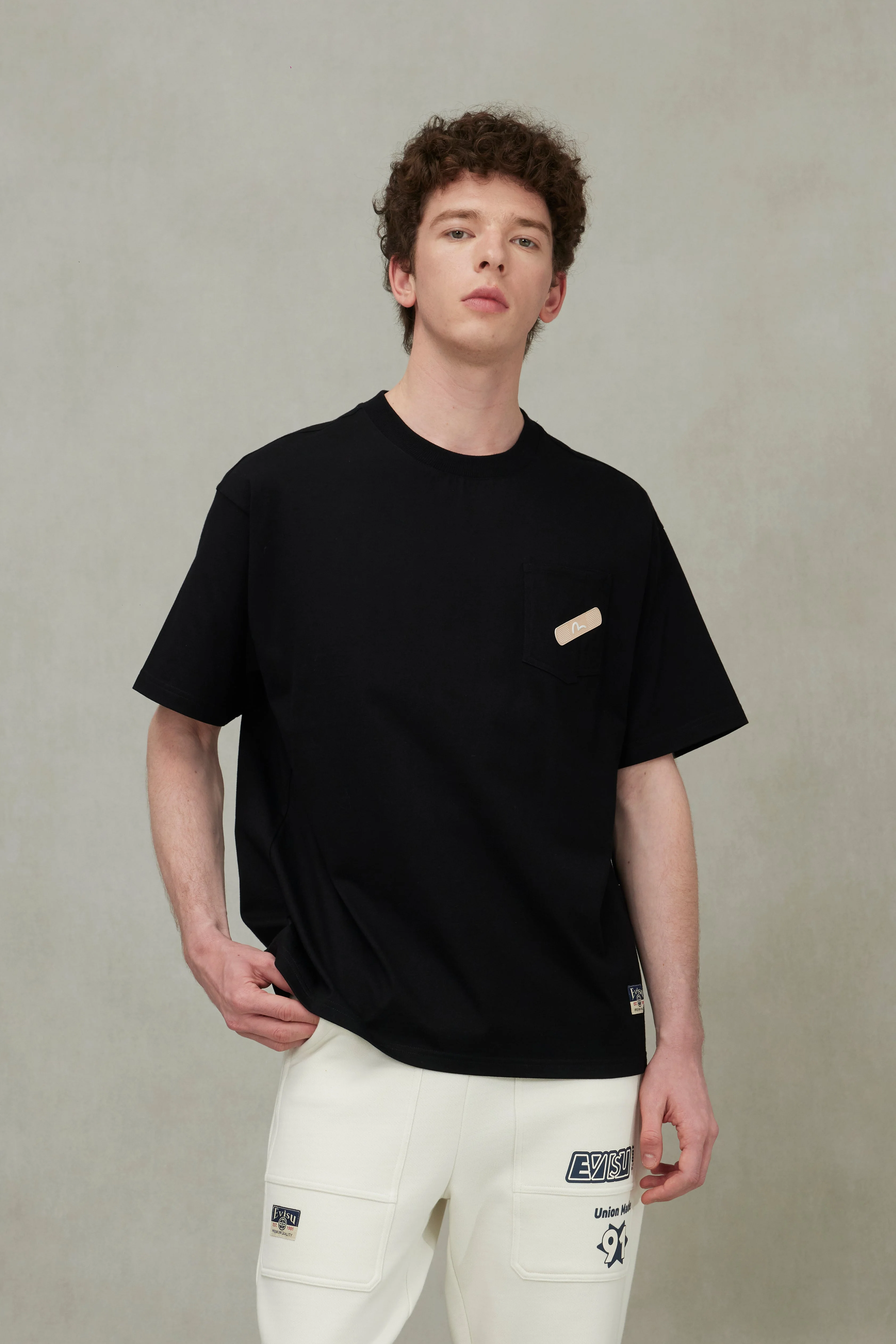 Godhead and Daruma Print Loose Fit T-Shirt - Image 5