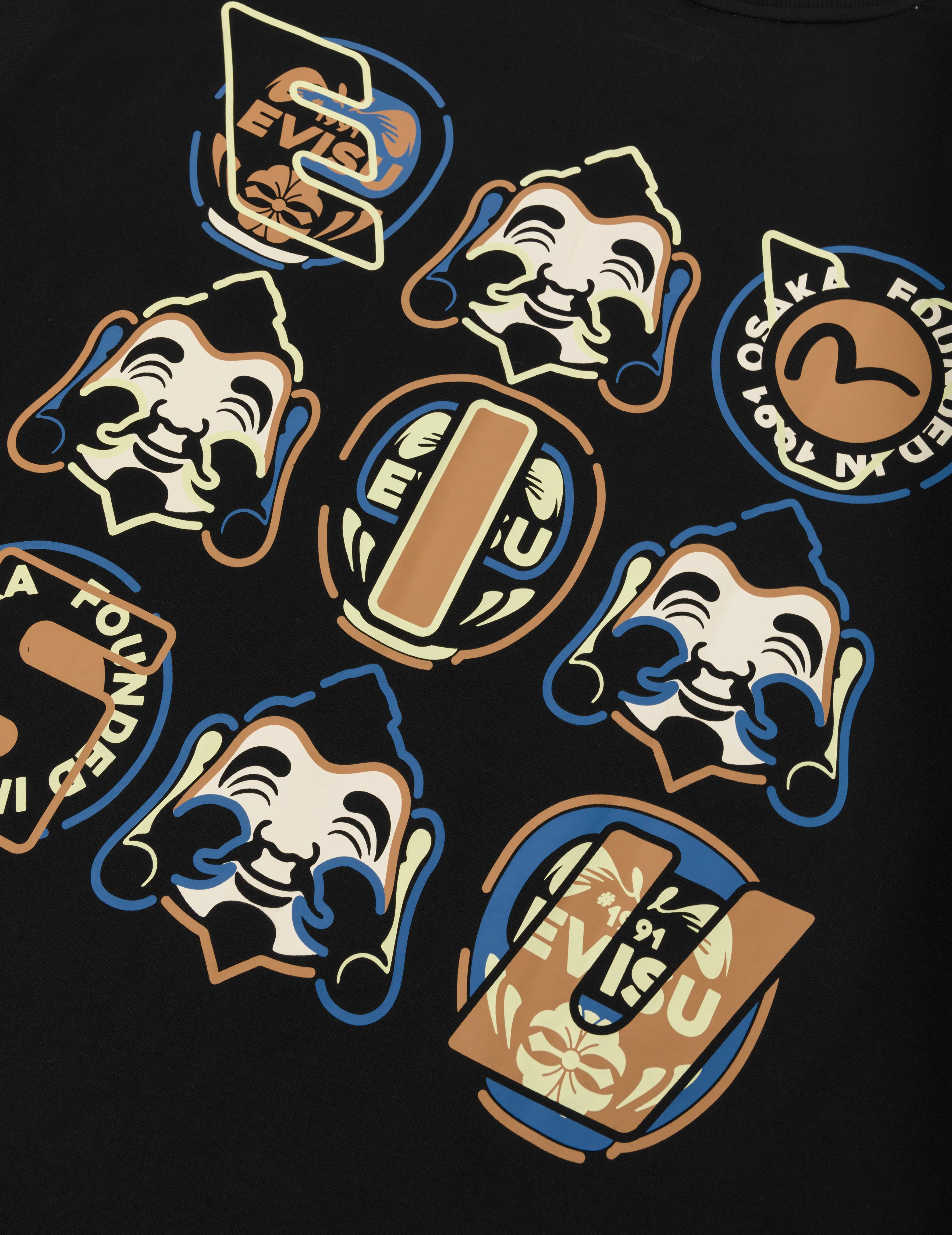 Godhead and Daruma Print Loose Fit T-Shirt - Image 6