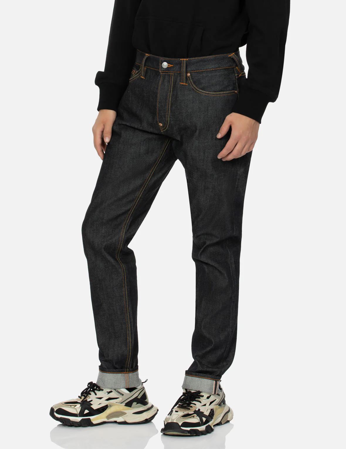 Godhead and Kamon Daicock print Taper Fit Jeans #2017 - Image 4