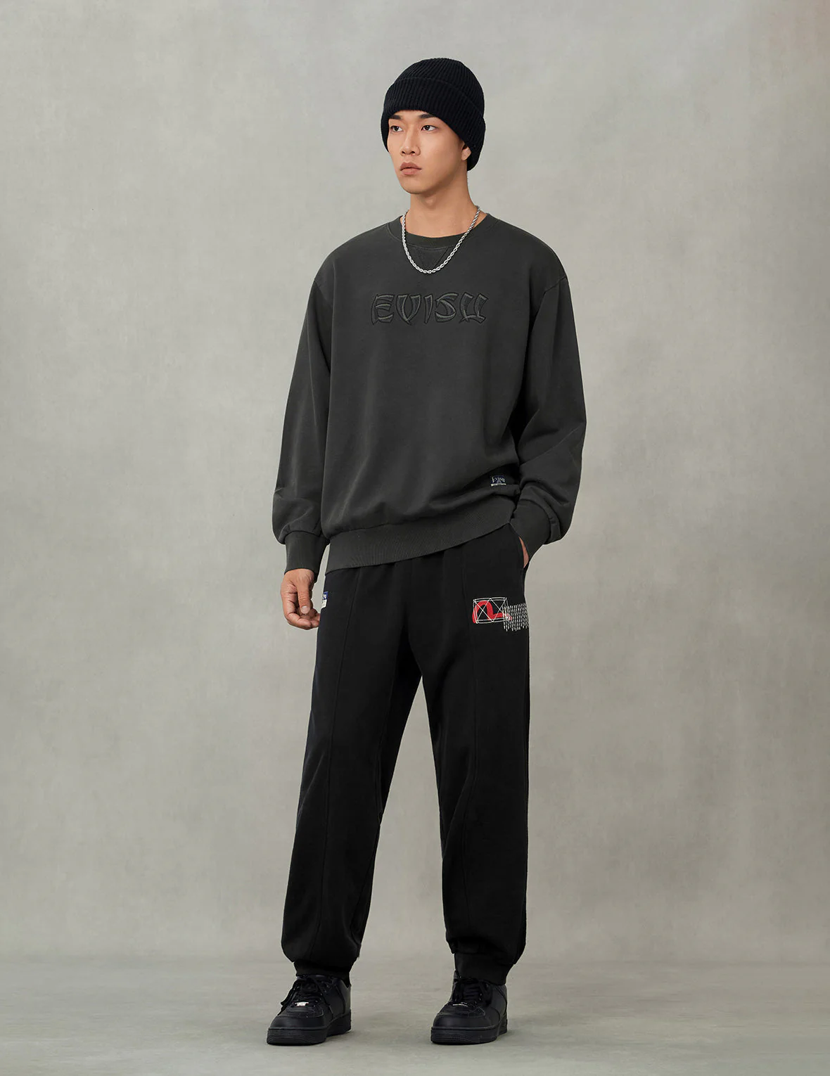 Godhead and Logo Embroidery Relax Fit Sweatshirt - Image 10