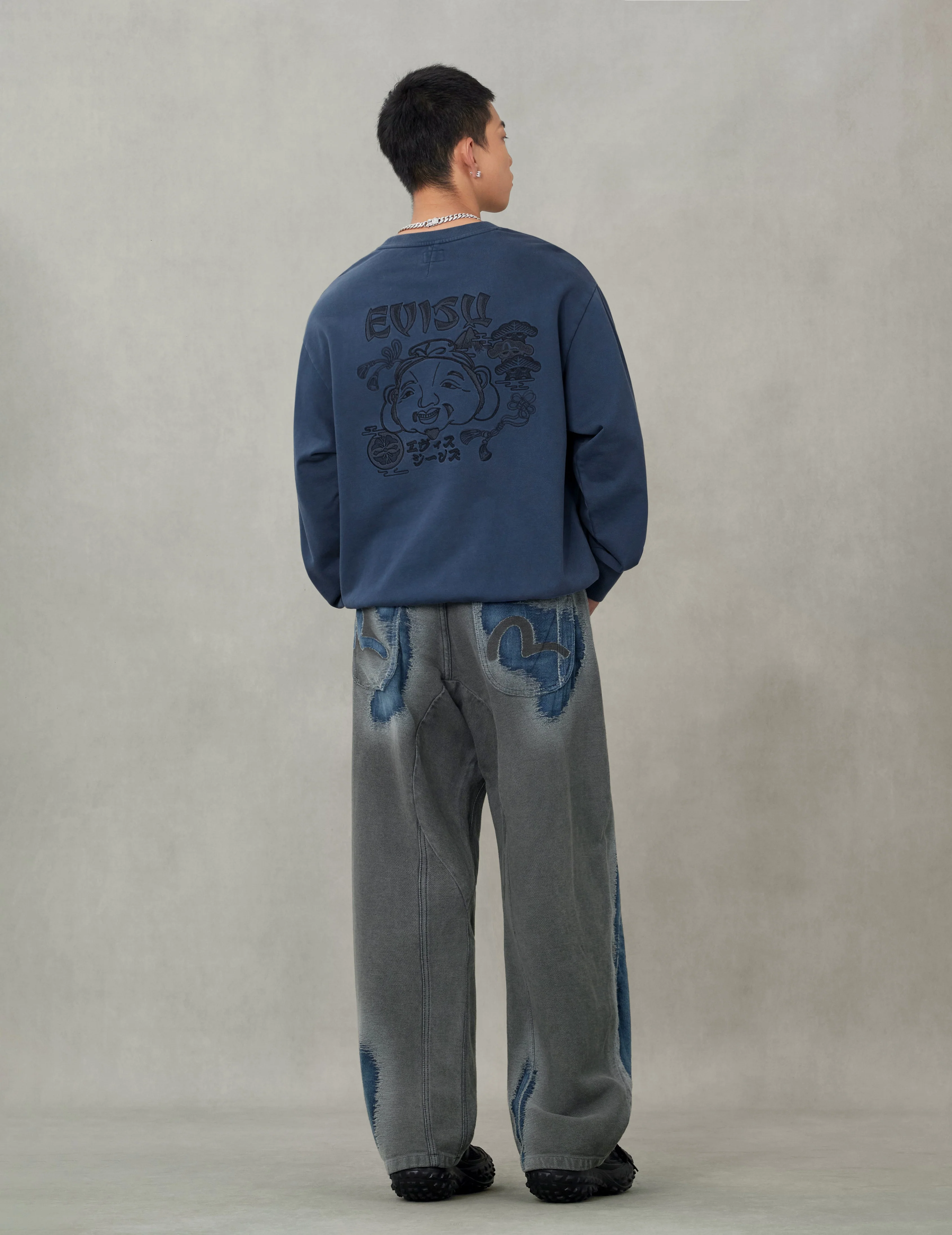 Godhead and Logo Embroidery Relax Fit Sweatshirt - Image 11