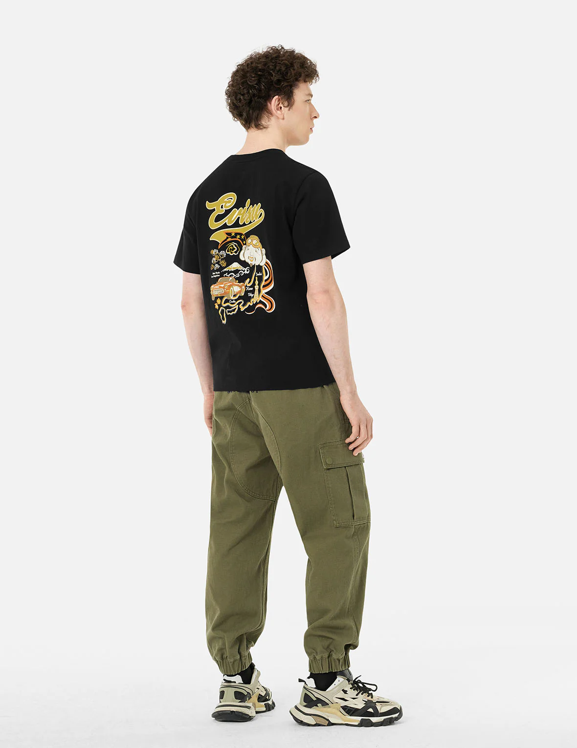 Godhead and Map Print Regular Fit T-Shirt - Image 9