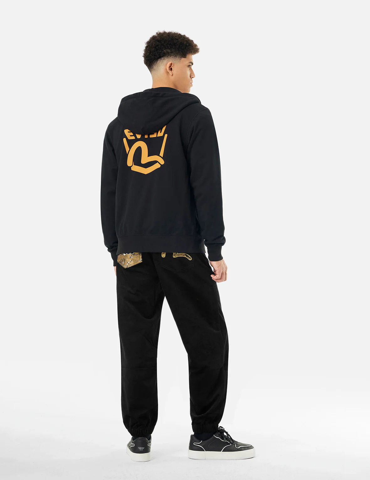 Godhead and Seagull Brocade Appliqué Straight Fit Woven Joggers - Image 3
