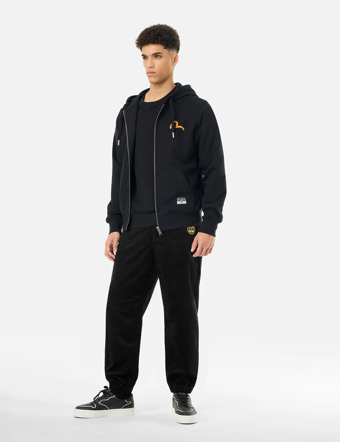 Godhead and Seagull Brocade Appliqué Straight Fit Woven Joggers - Image 4