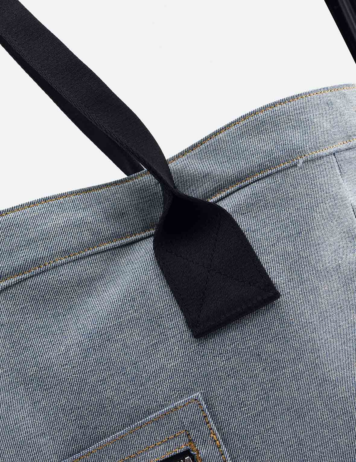 Godhead and Seagull Jacquard Denim Tote Bag - Image 11