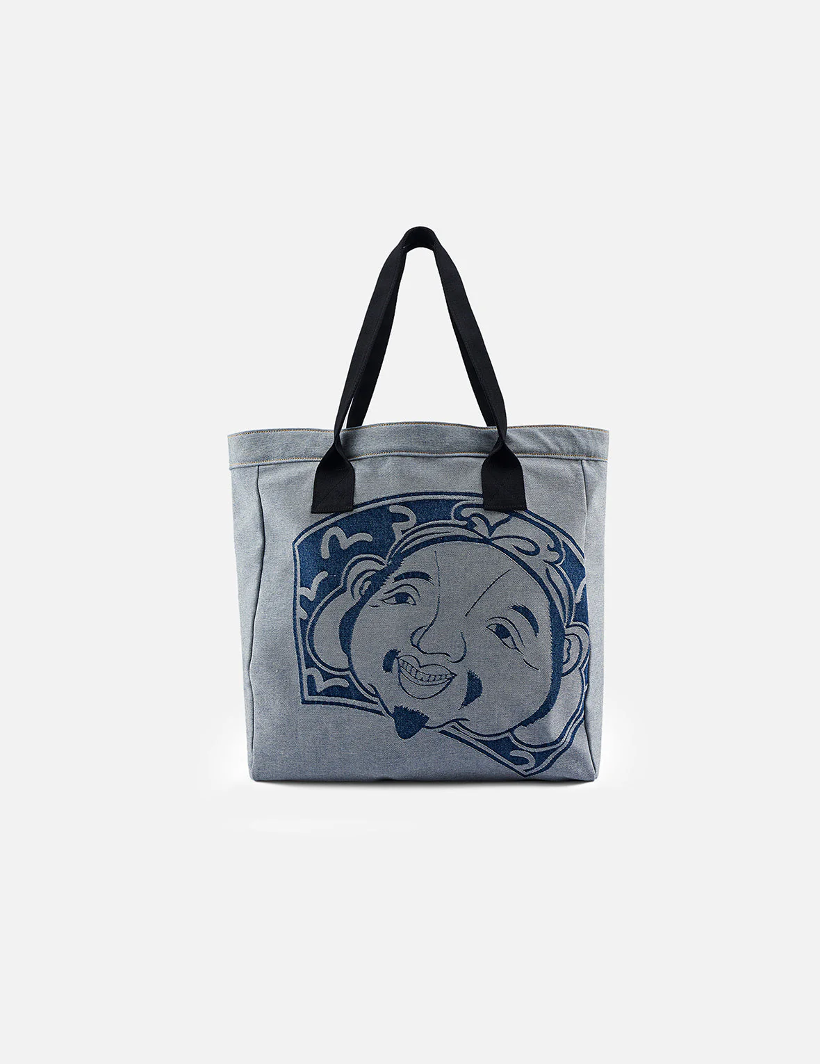 Godhead and Seagull Jacquard Denim Tote Bag - Image 3