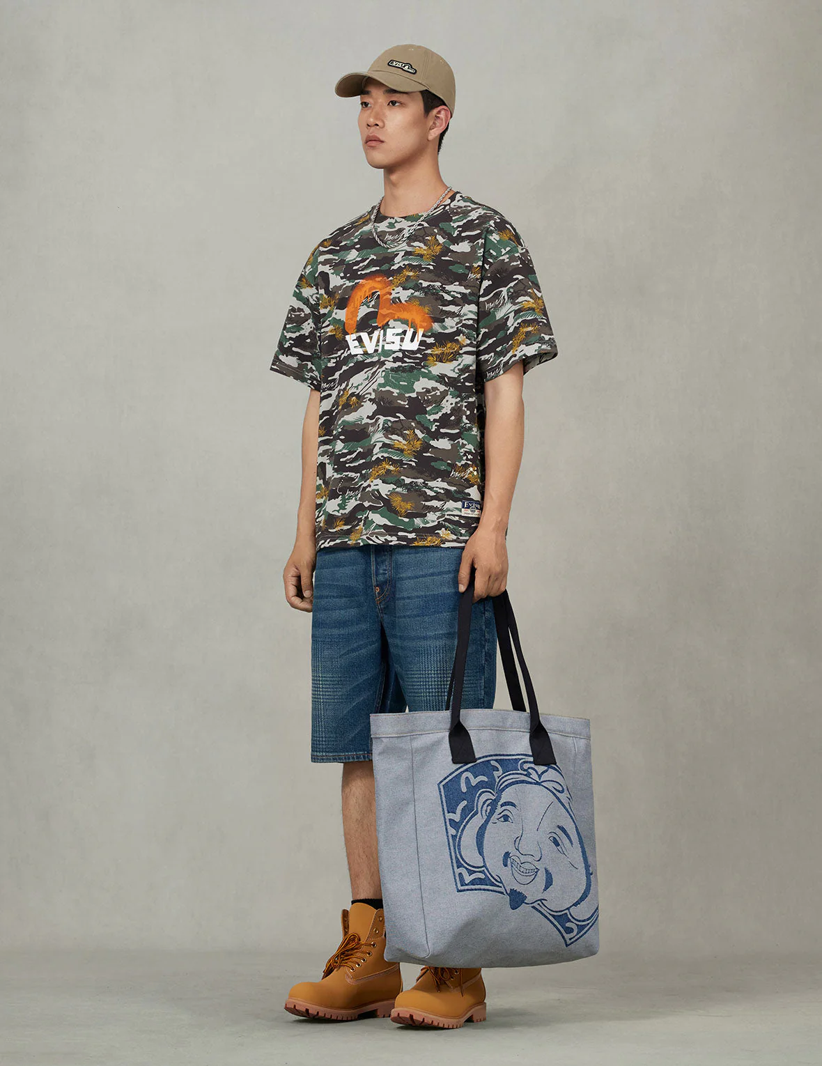 Godhead and Seagull Jacquard Denim Tote Bag - Image 5