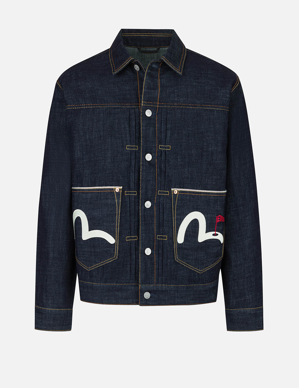 Godhead Golfing Print Regular Fit Denim Jacket - Image 2