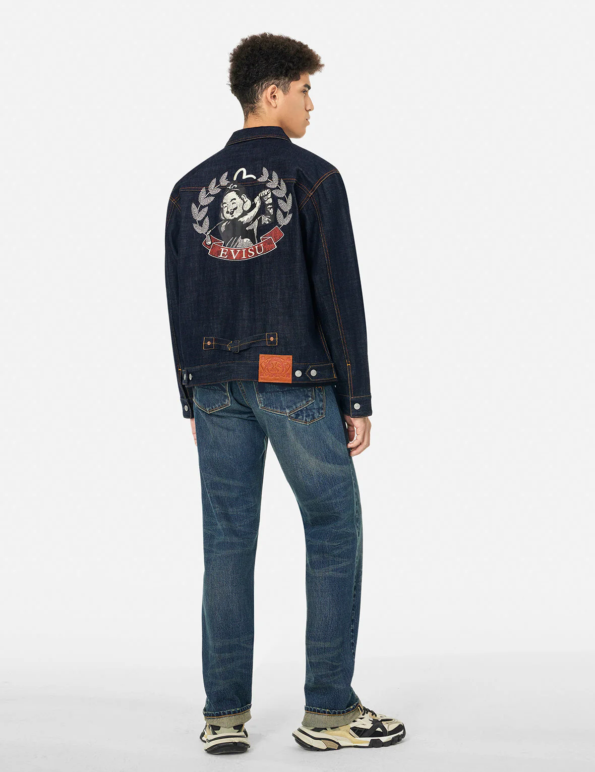 Godhead Golfing Print Regular Fit Denim Jacket - Image 3
