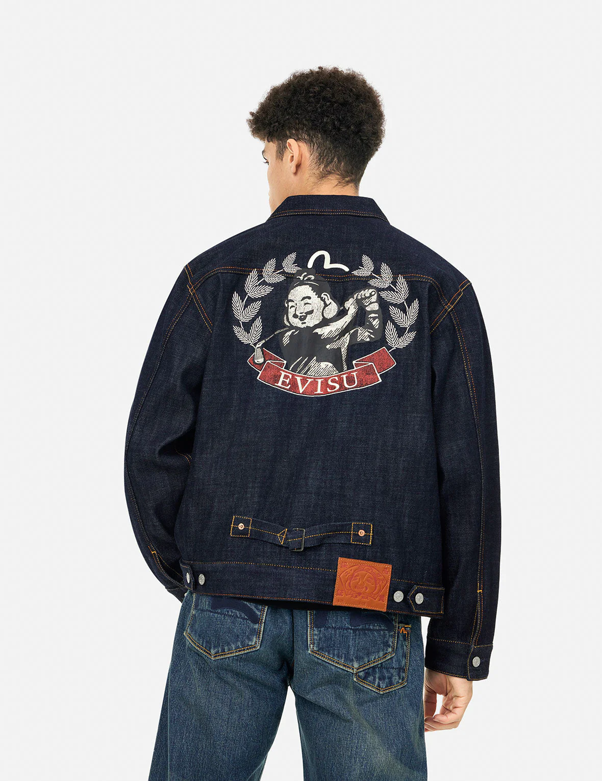 Godhead Golfing Print Regular Fit Denim Jacket - Image 5