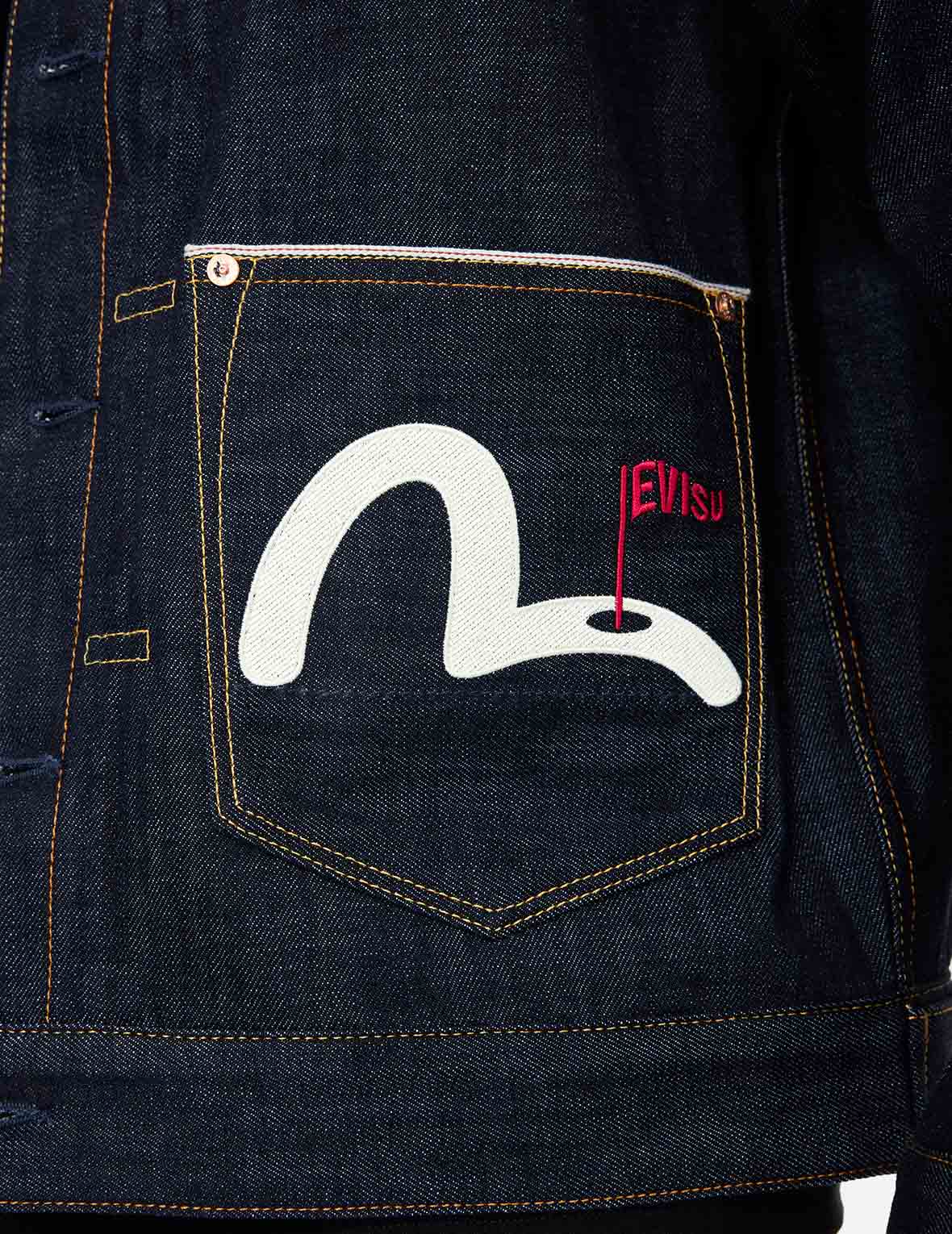 Godhead Golfing Print Regular Fit Denim Jacket - Image 7