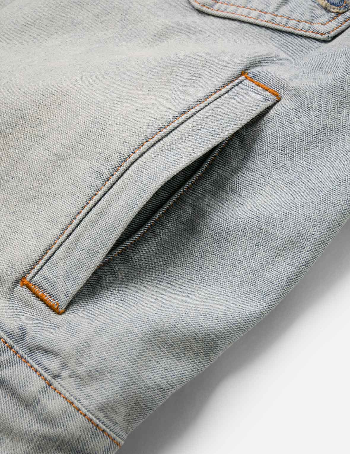 Godhead Jacquard Relax Fit Denim Jacket - Image 12