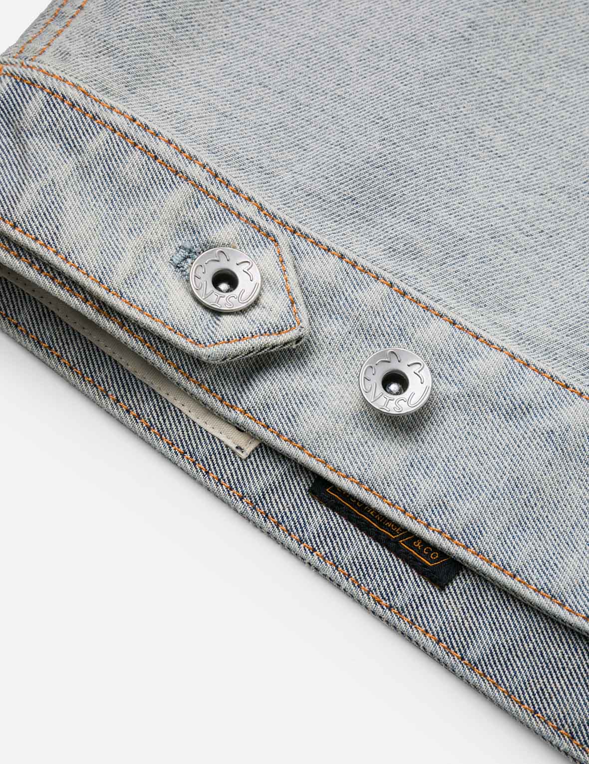 Godhead Jacquard Relax Fit Denim Jacket - Image 15
