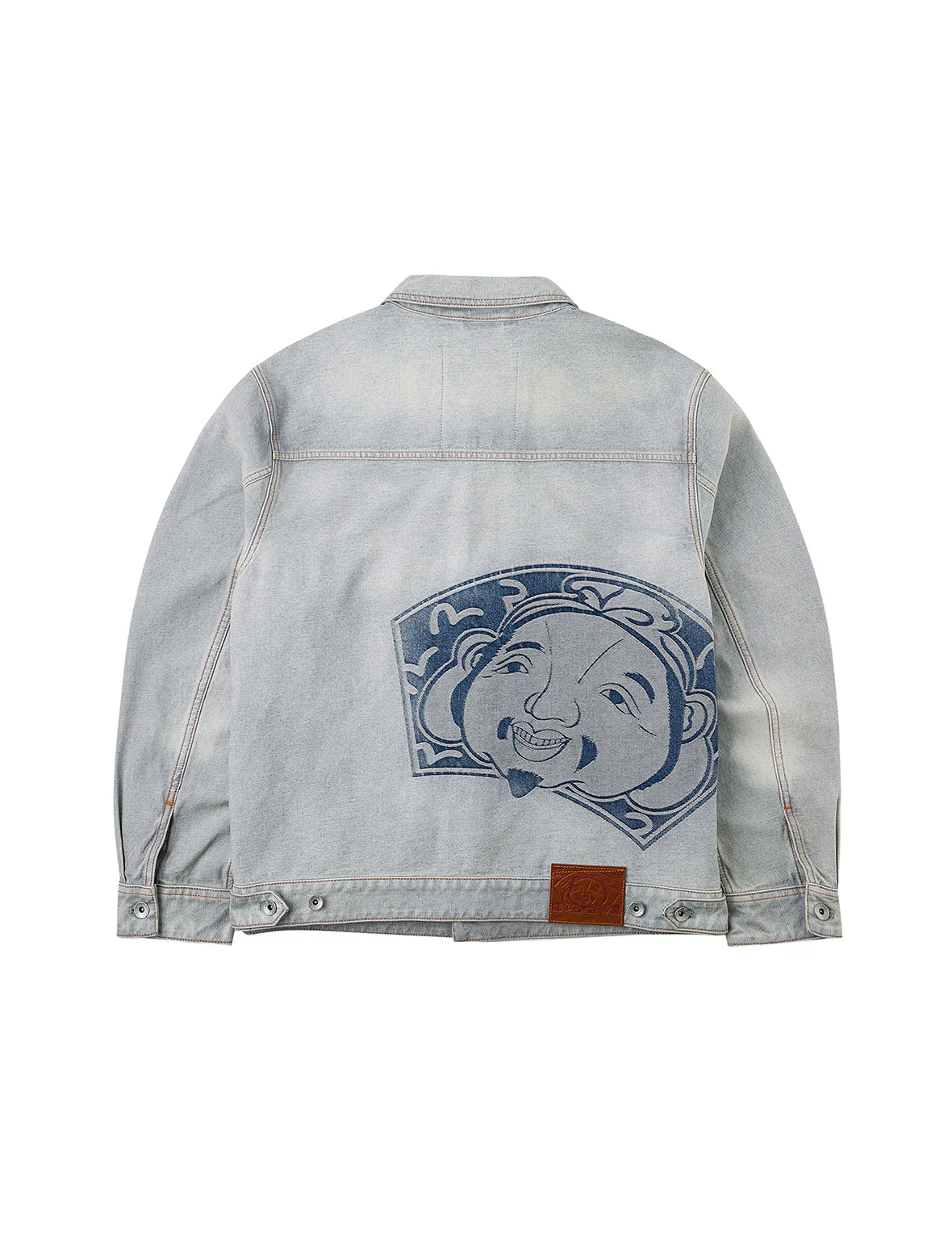 Godhead Jacquard Relax Fit Denim Jacket - Image 16
