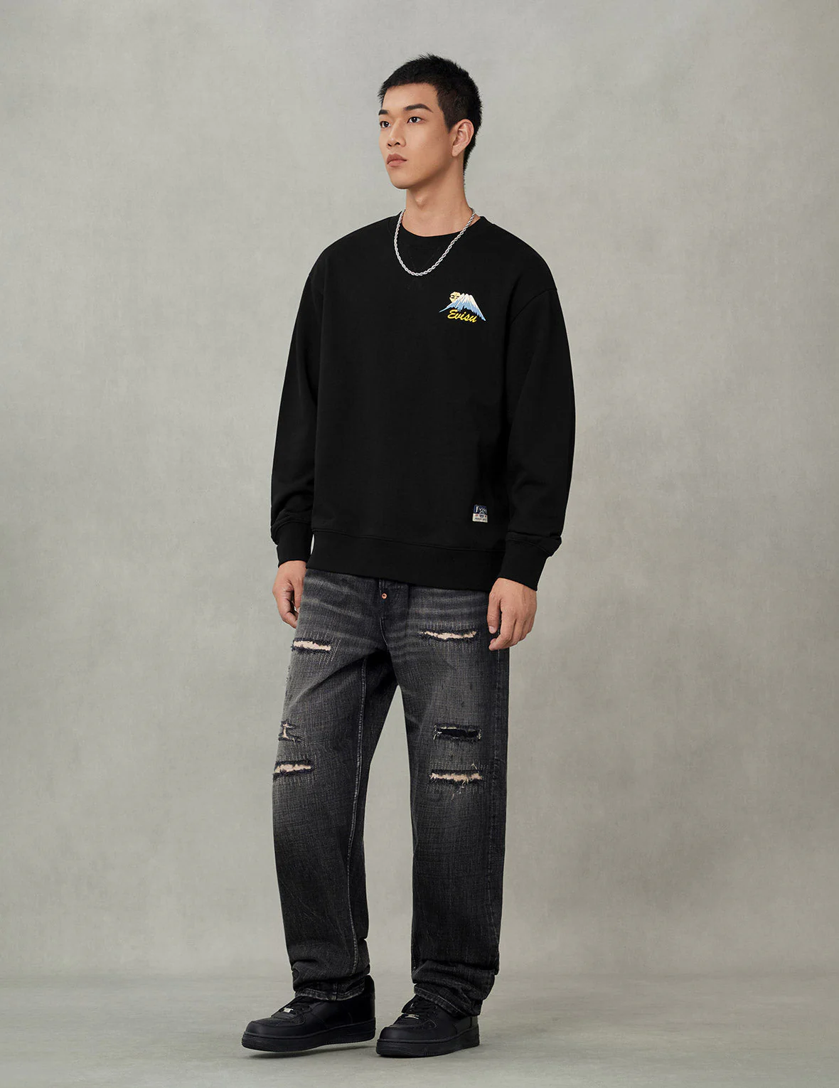 Godhead Lion Dance Daicock Print Loose Fit Sweatshirt - Image 10
