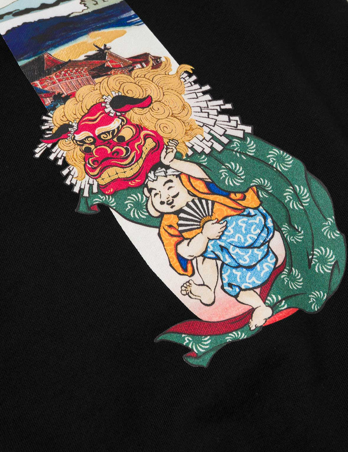 Godhead Lion Dance Daicock Print Loose Fit Sweatshirt - Image 14