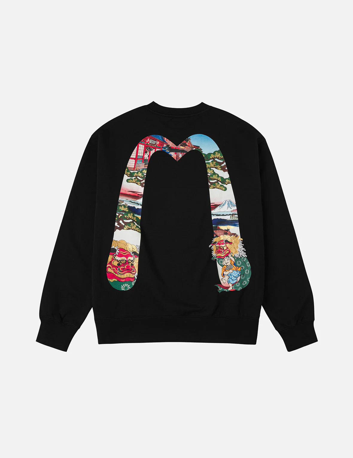 Godhead Lion Dance Daicock Print Loose Fit Sweatshirt - Image 6