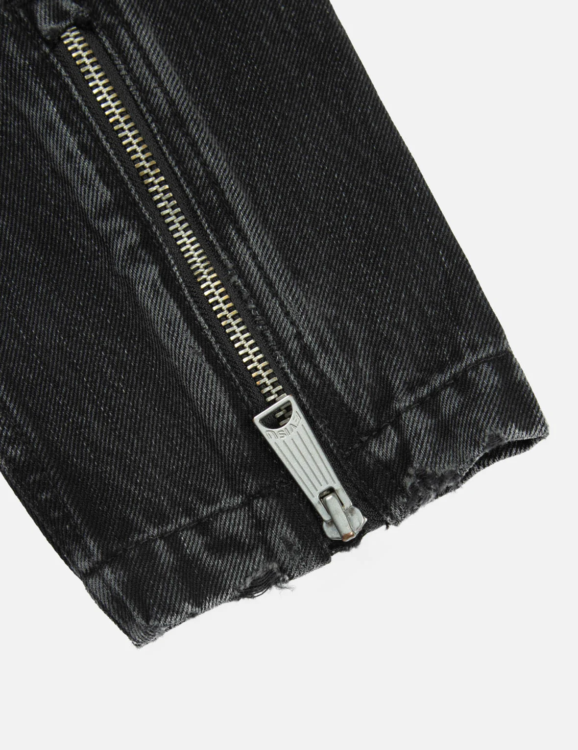 Godhead Print Relax Fit Biker Denim Jacket - Image 11