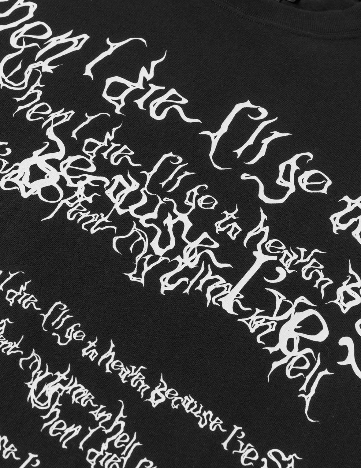 Gothic Handwriting T-Shirt - Image 5
