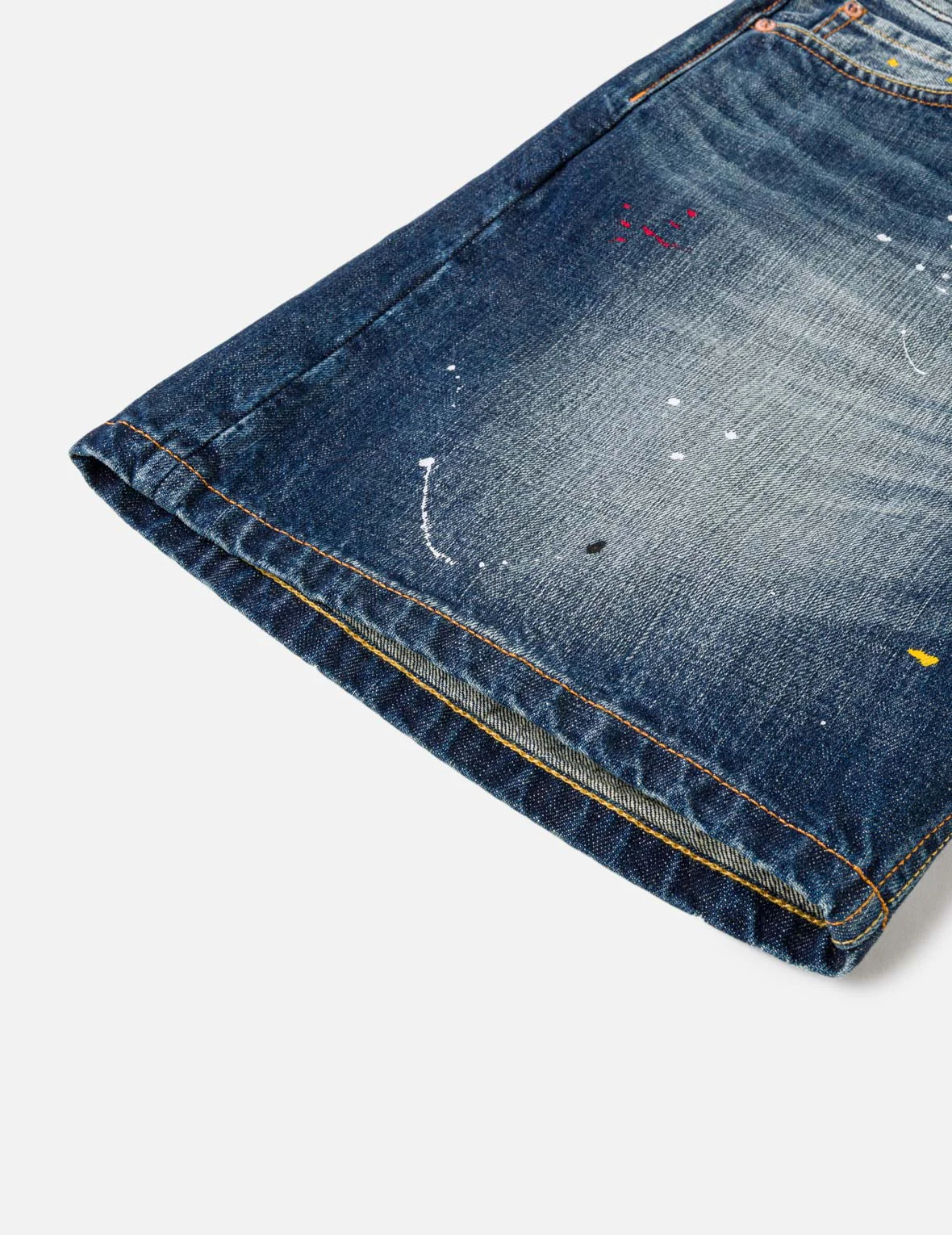 Graffiti Angel Pocket Denim Shorts - Image 12