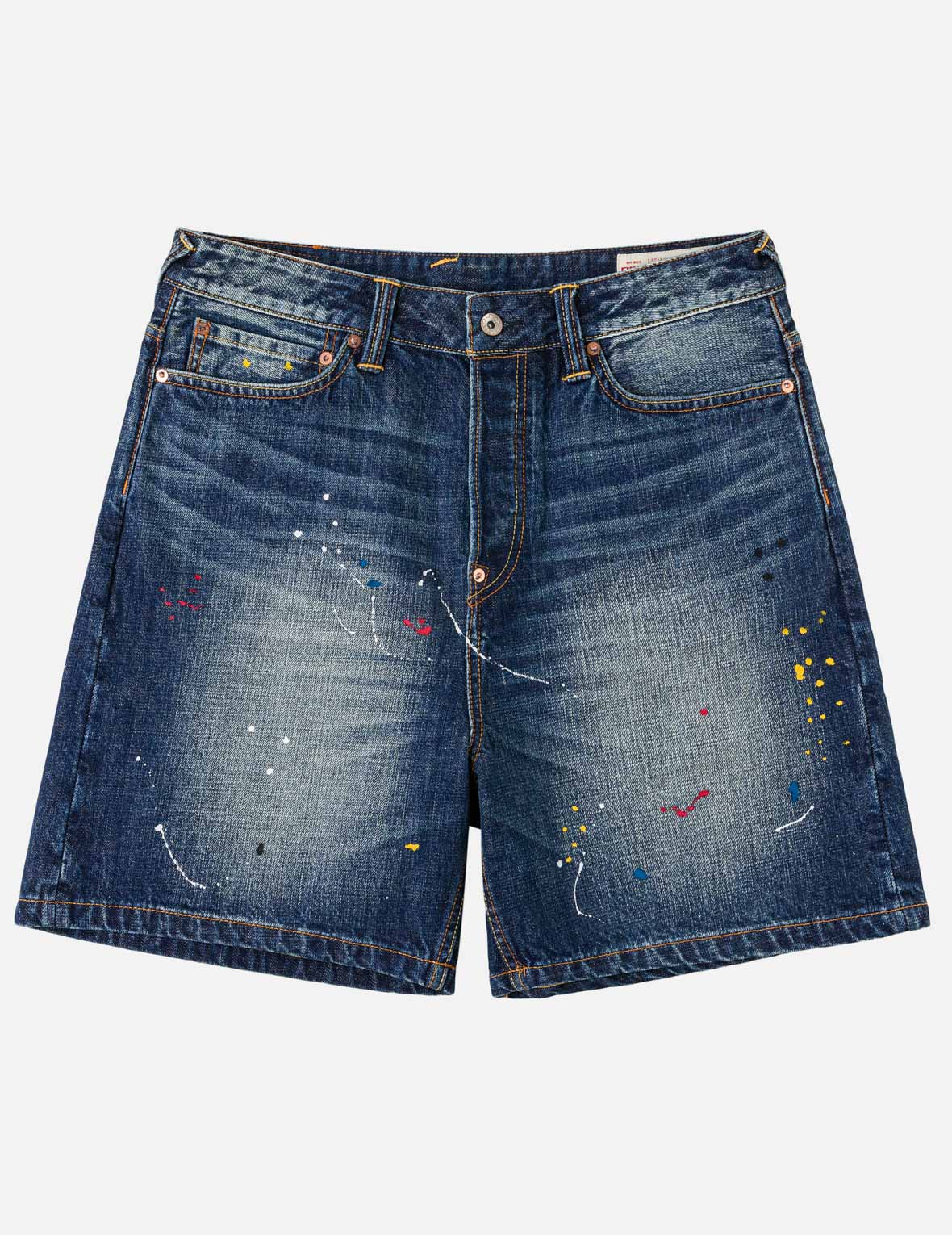 Graffiti Angel Pocket Denim Shorts - Image 4