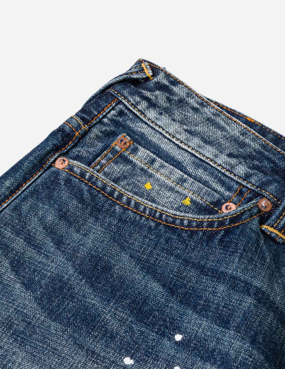 Graffiti Angel Pocket Denim Shorts - Image 9