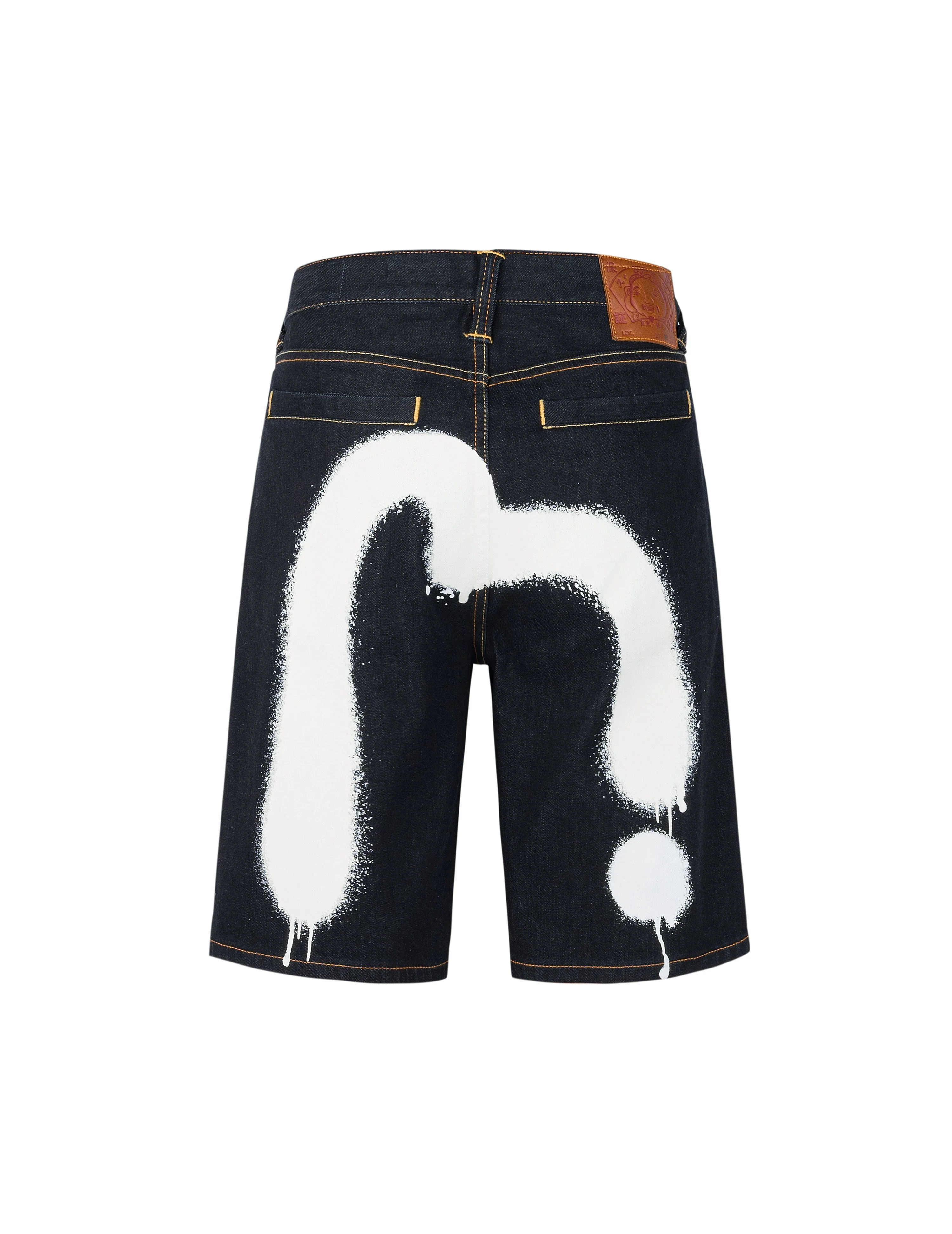 Graffiti Daicock Print Regular Fit Denim Shorts - Image 12