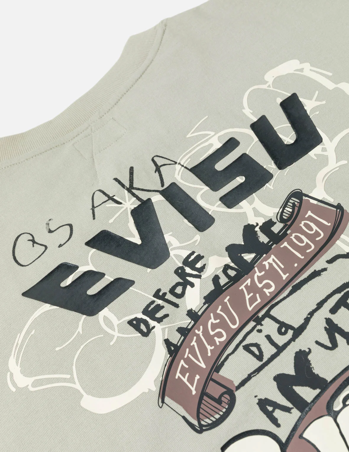 Graffiti Logo and Godhead Print T-shirt - Image 8
