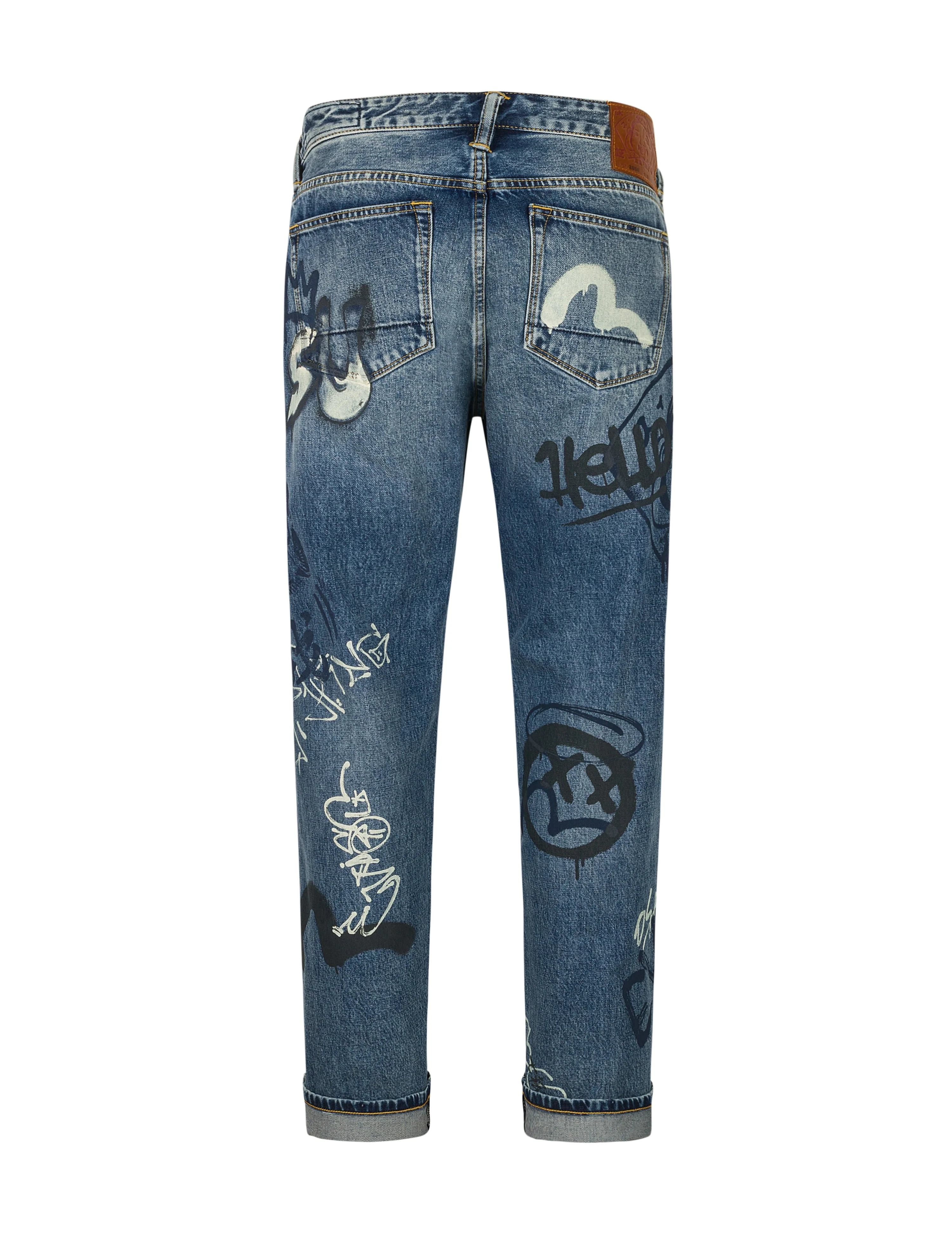 Graffiti Prints Regular Fit Jeans #2000 - Image 14