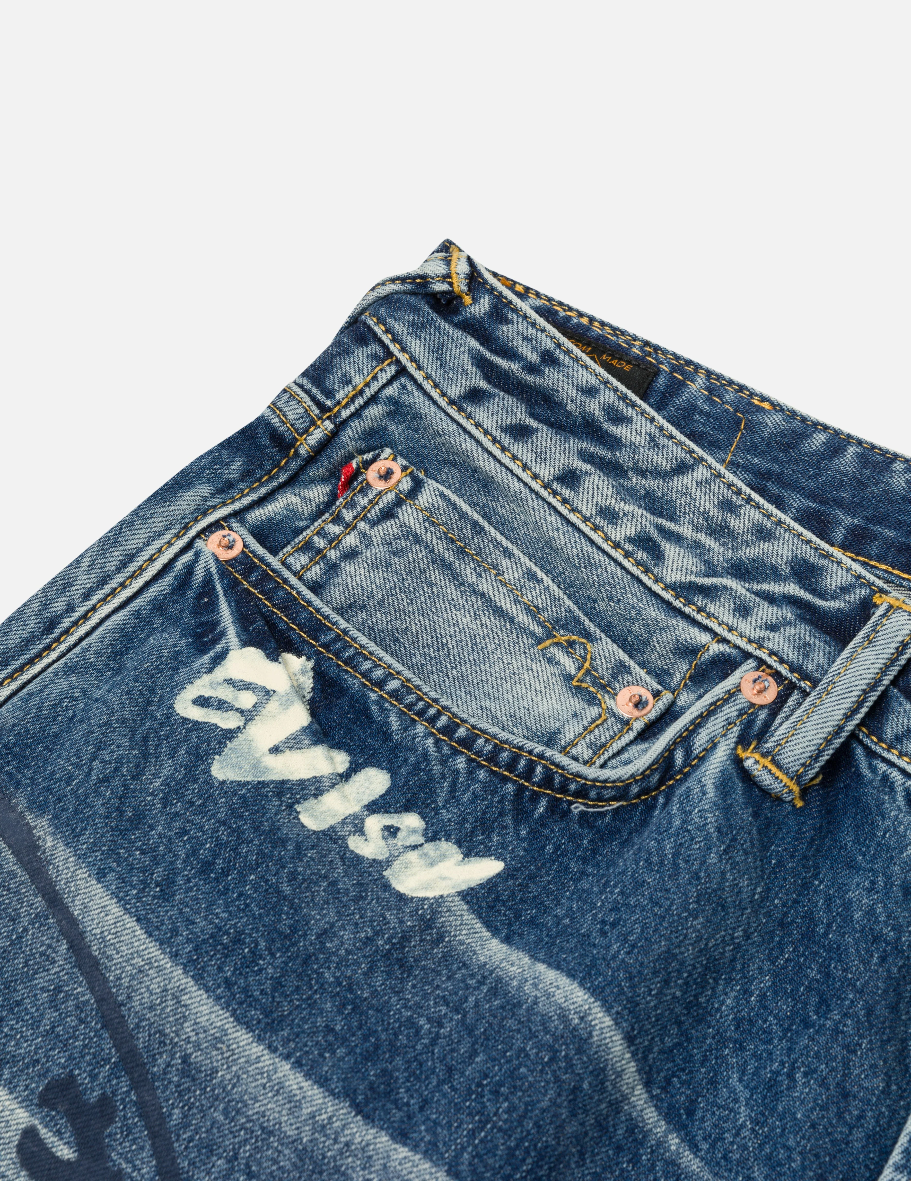 Graffiti Prints Regular Fit Jeans #2000 - Image 8