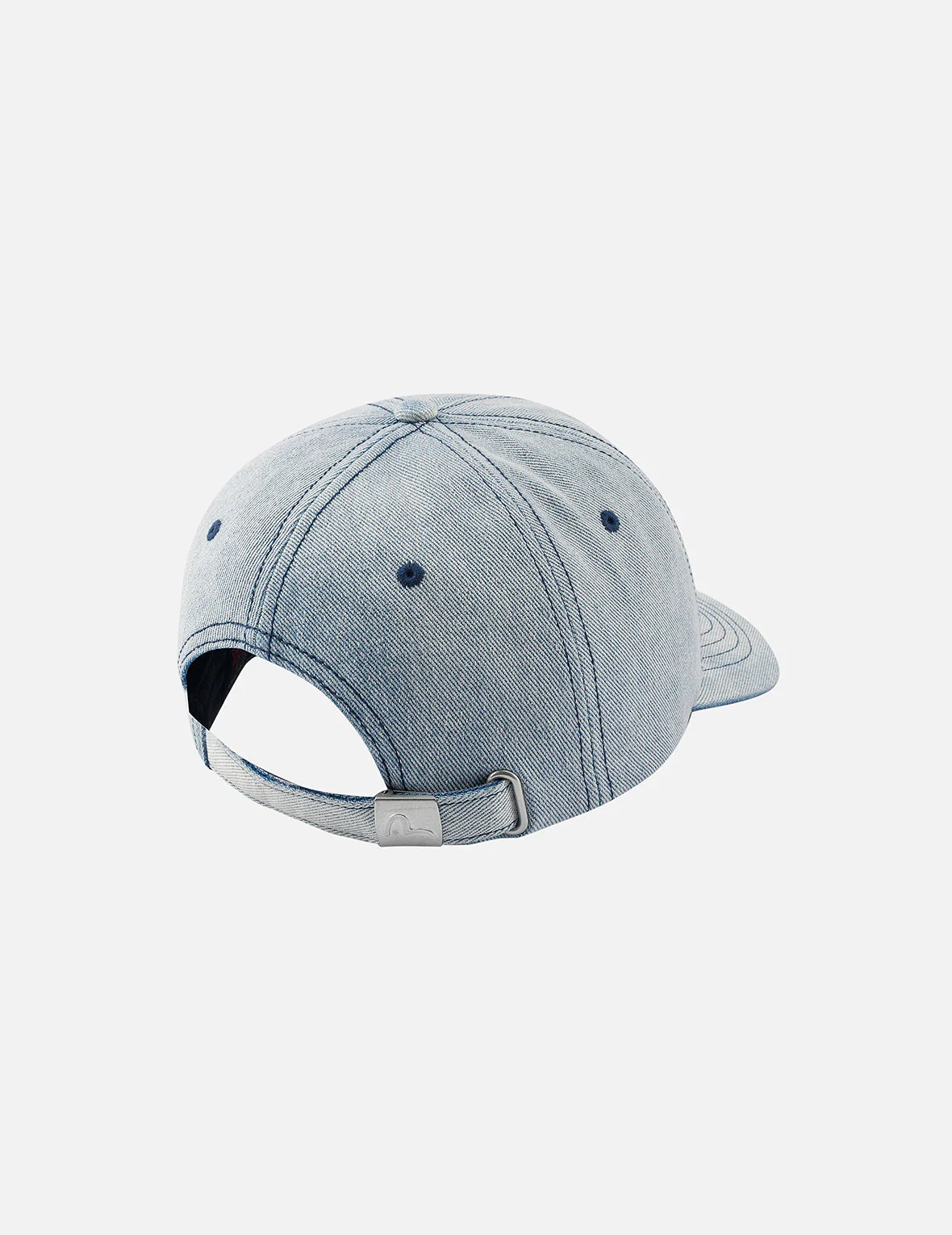 Graffiti Seagull and Logo Print Denim Cap - Image 4