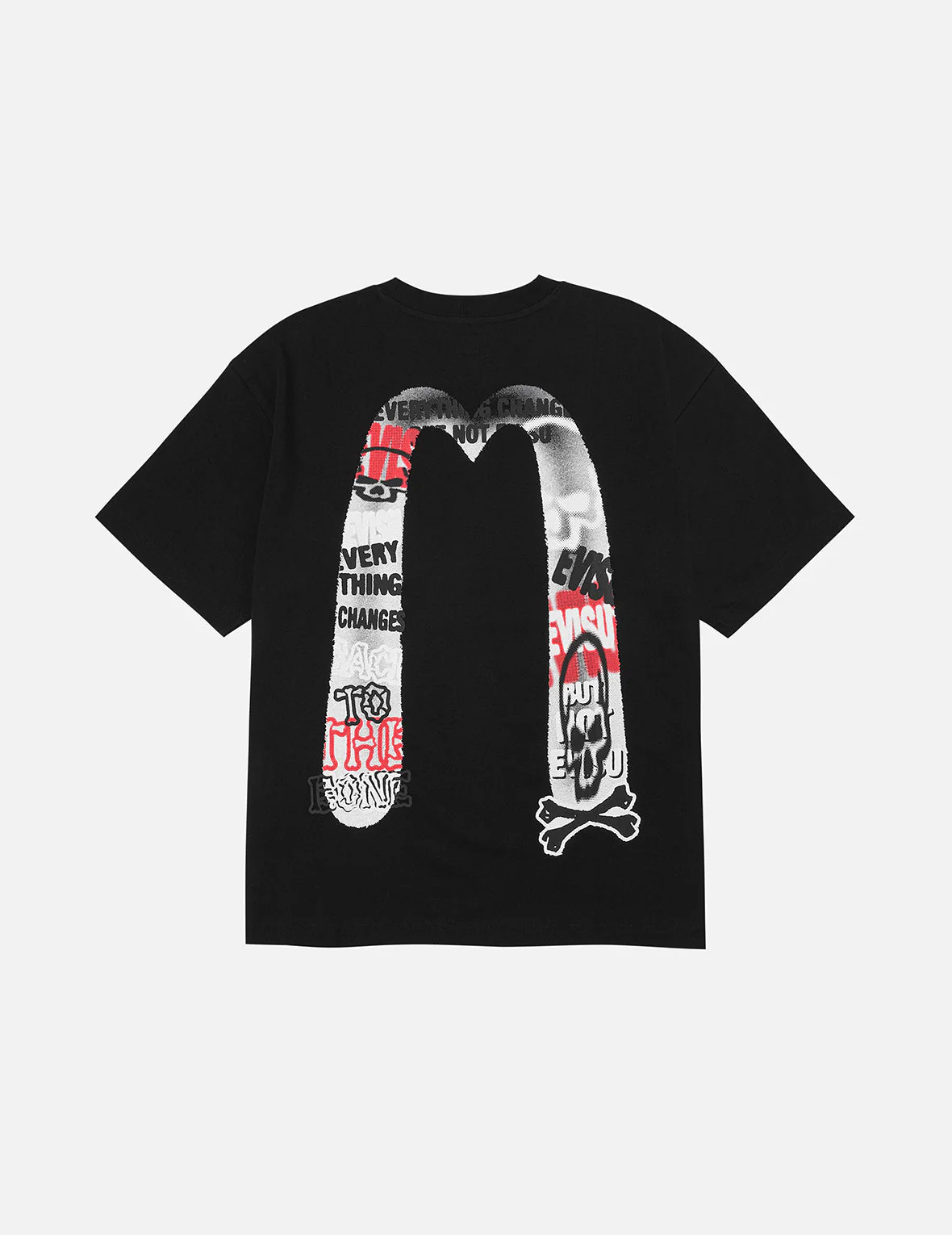 Graffiti-style Daicock Print Relax Fit T-shirt - Image 5