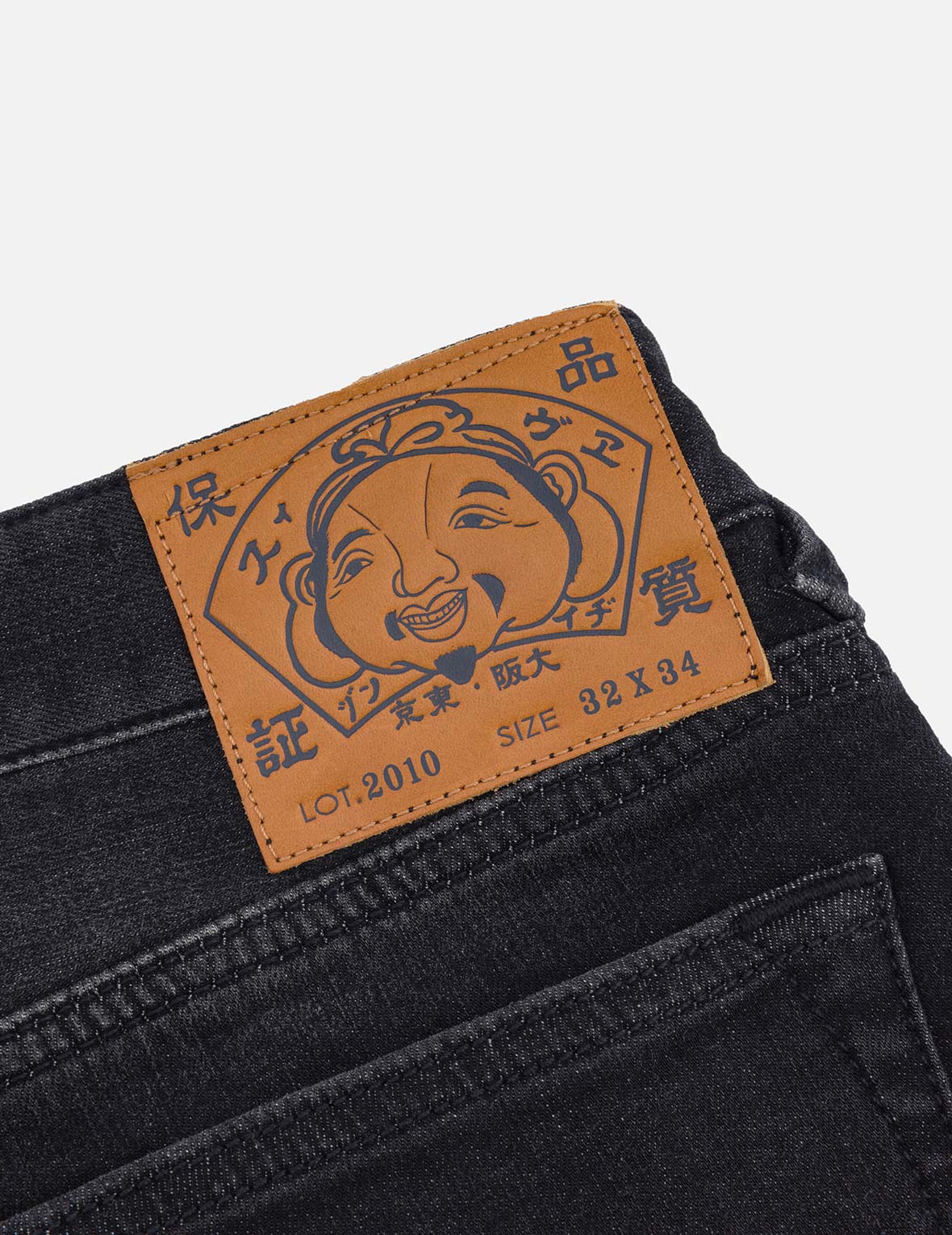Graffiti-Style Daicock Print Slim Fit Jeans #2010 - Image 7